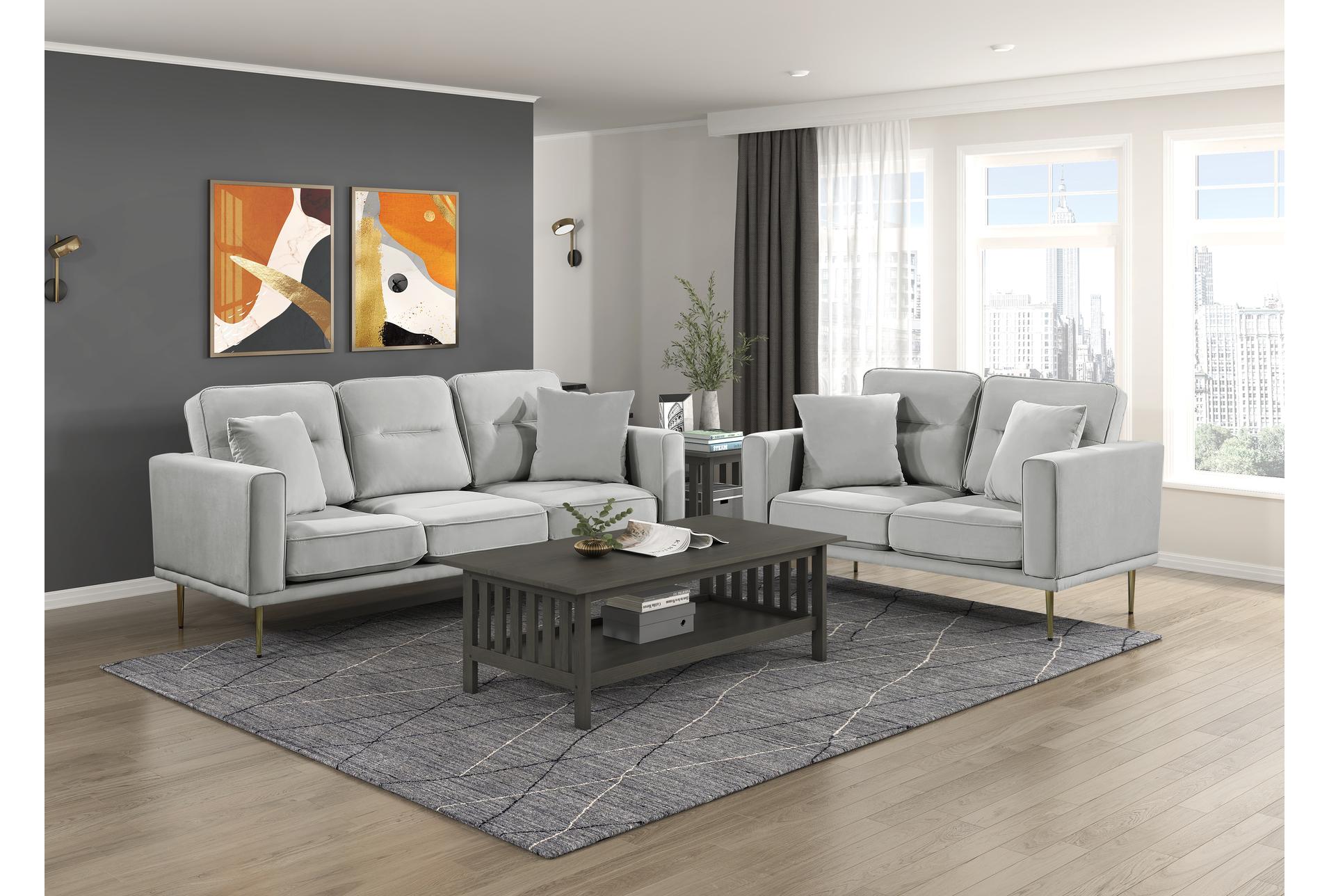 strader grey velvet fabric 58" loveseat | loose reversible back 18 strader grey velvet fabric 58" loveseat | loose reversible back