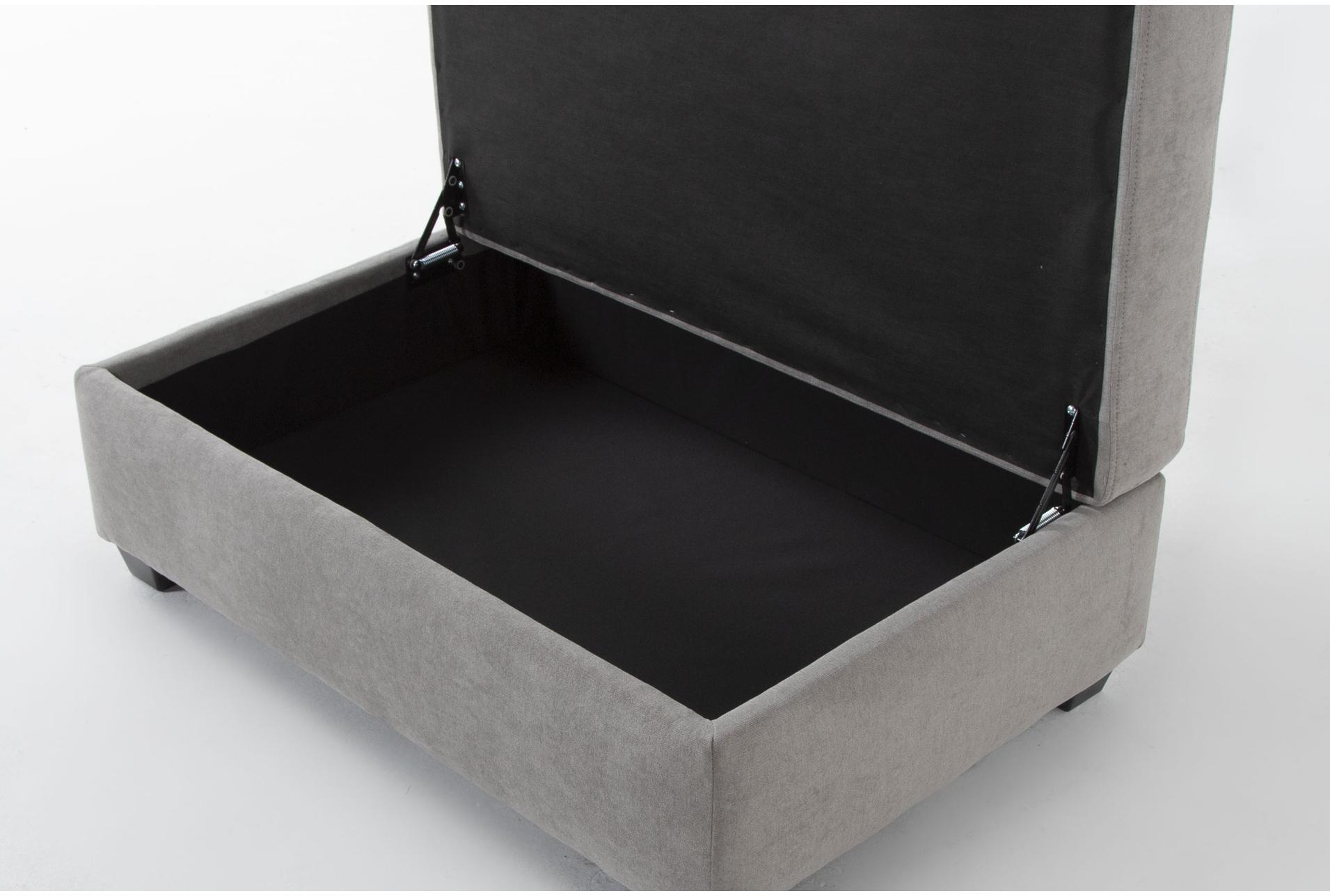 vintage grey fabric large rectangle storage ottoman 9 vintage grey fabric large rectangle storage ottoman