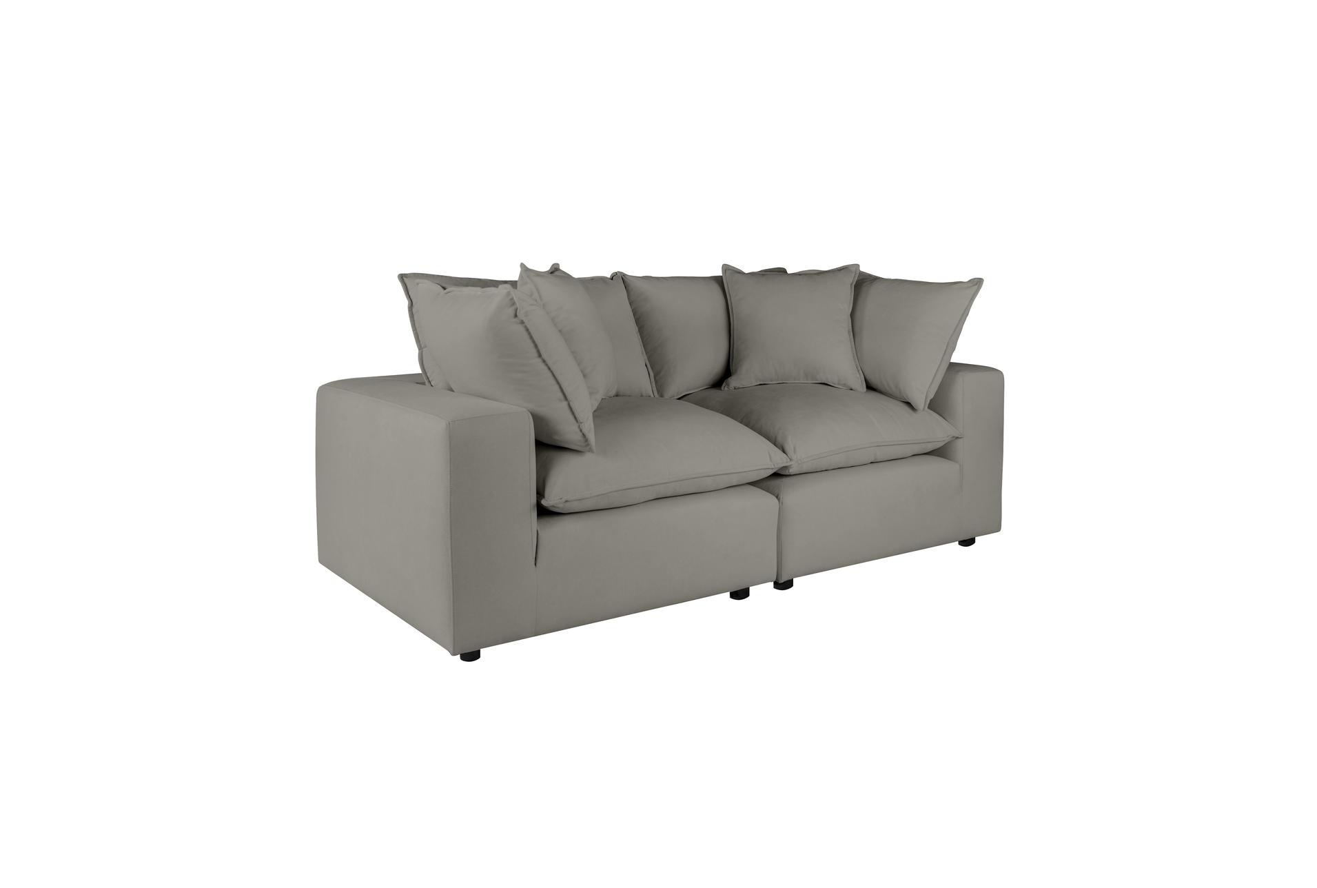 sutton slate grey fabric modular loveseat 1 sutton slate grey fabric modular loveseat