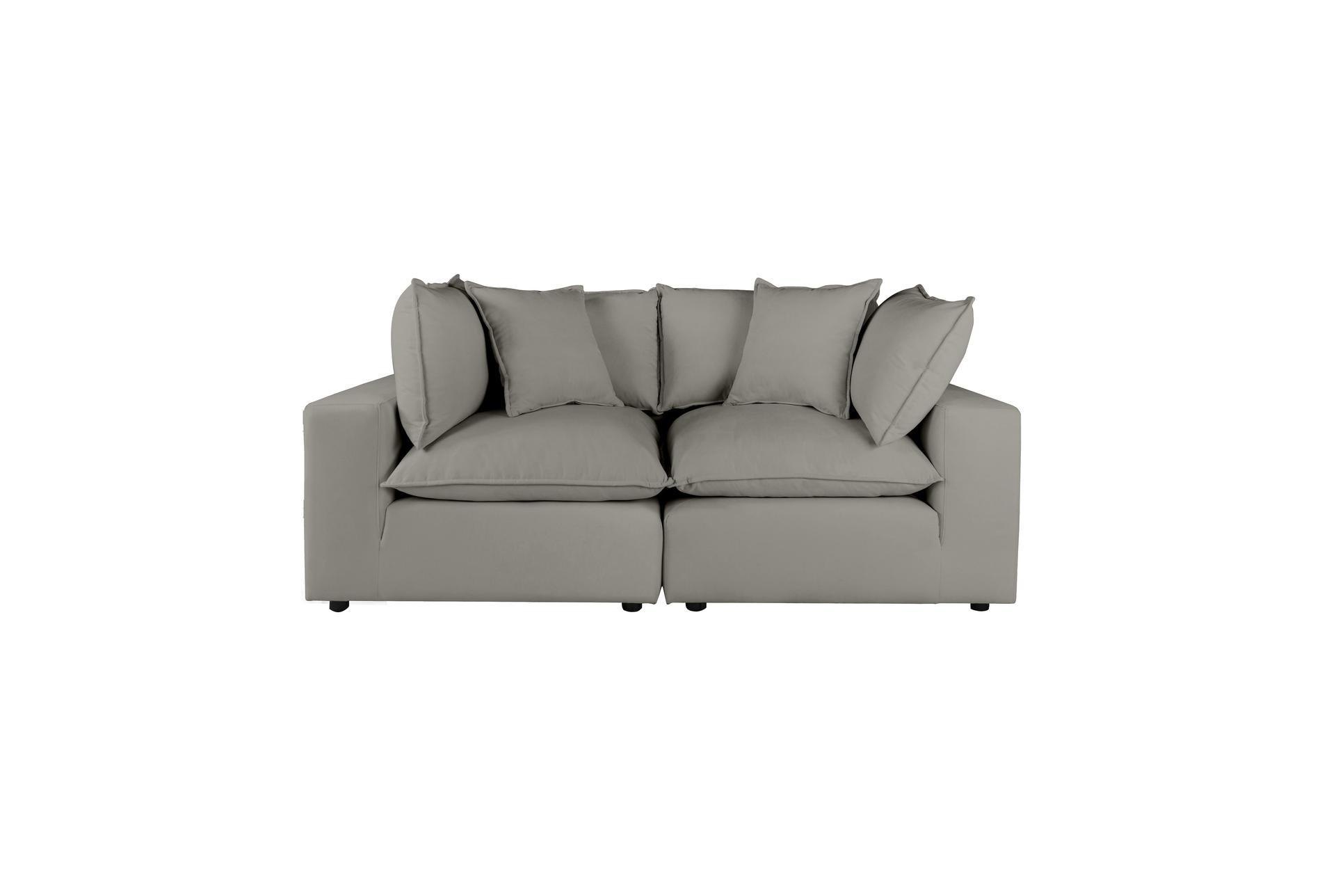 sutton slate grey fabric modular loveseat 8 sutton slate grey fabric modular loveseat