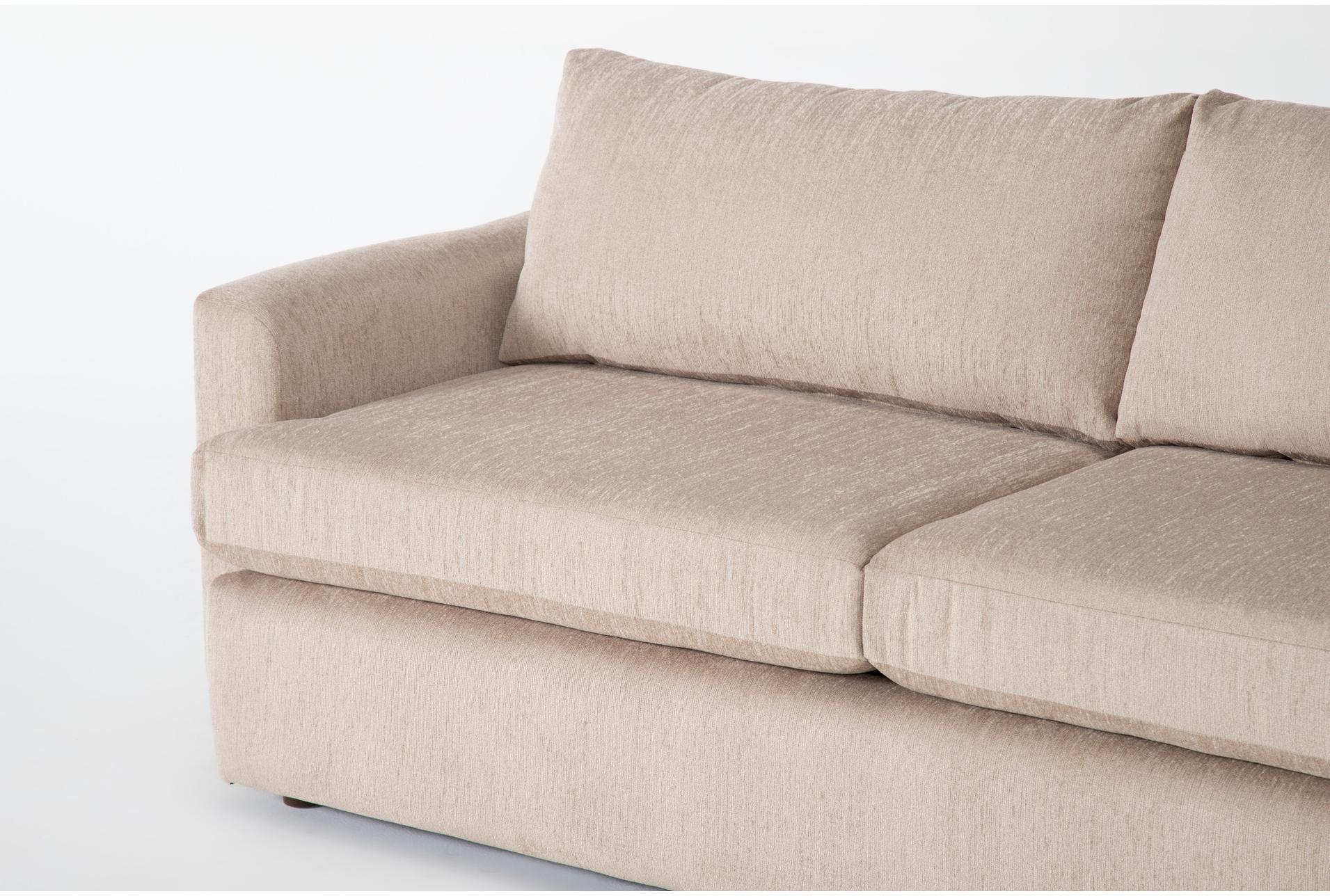 basil putty beige fabric 85" sofa | track arms 8 basil putty beige fabric 85" sofa | track arms