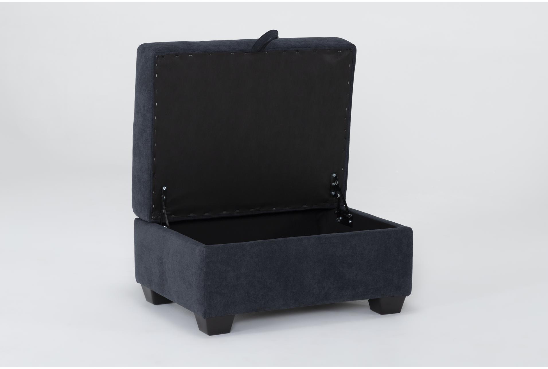 midnight navy blue fabric rectangle storage ottoman 8 midnight navy blue fabric rectangle storage ottoman