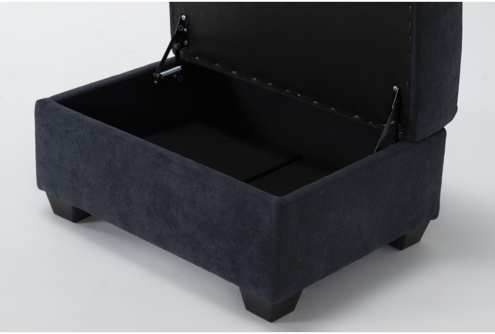 midnight navy blue fabric rectangle storage ottoman 9 midnight navy blue fabric rectangle storage ottoman