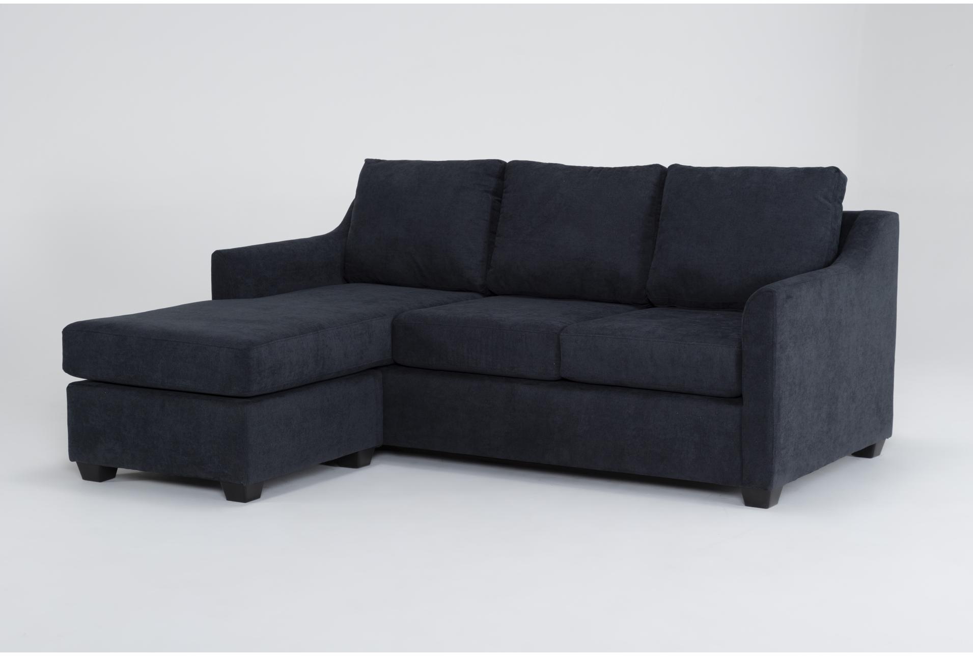 porthos midnight blue fabric 80" queen memory foam sleeper sofa bed with reversible chaise | loose reversible back 10 porthos midnight blue fabric 80" queen memory foam sleeper sofa bed with reversible chaise | loose reversible back