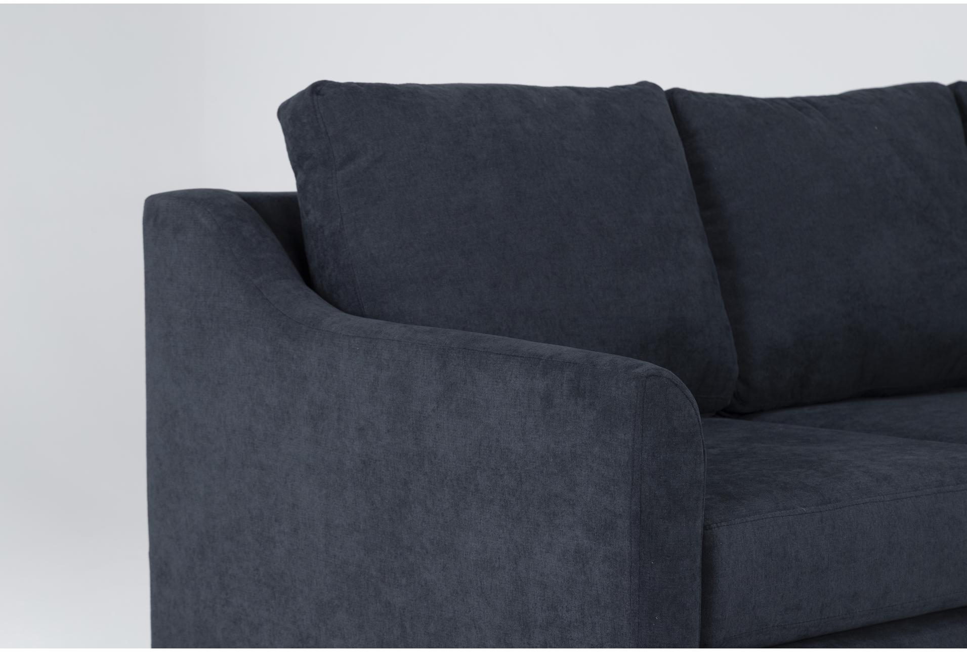 porthos midnight blue fabric 80" queen memory foam sleeper sofa bed with reversible chaise | loose reversible back 14 porthos midnight blue fabric 80" queen memory foam sleeper sofa bed with reversible chaise | loose reversible back