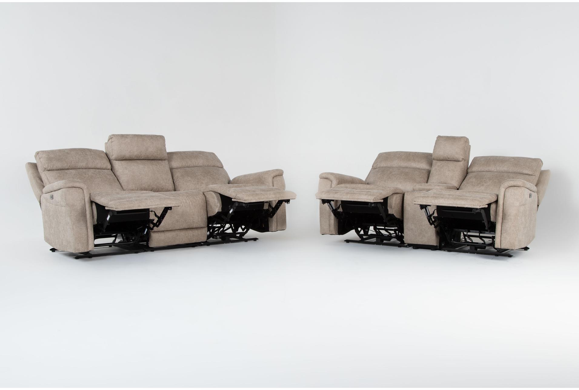 caspian beige 169" 6 piece power reclining modular sofa and console loveseat set with storage cupholders & usb | fabric 12 caspian beige 169" 6 piece power reclining modular sofa and console loveseat set with storage cupholders & usb | fabric