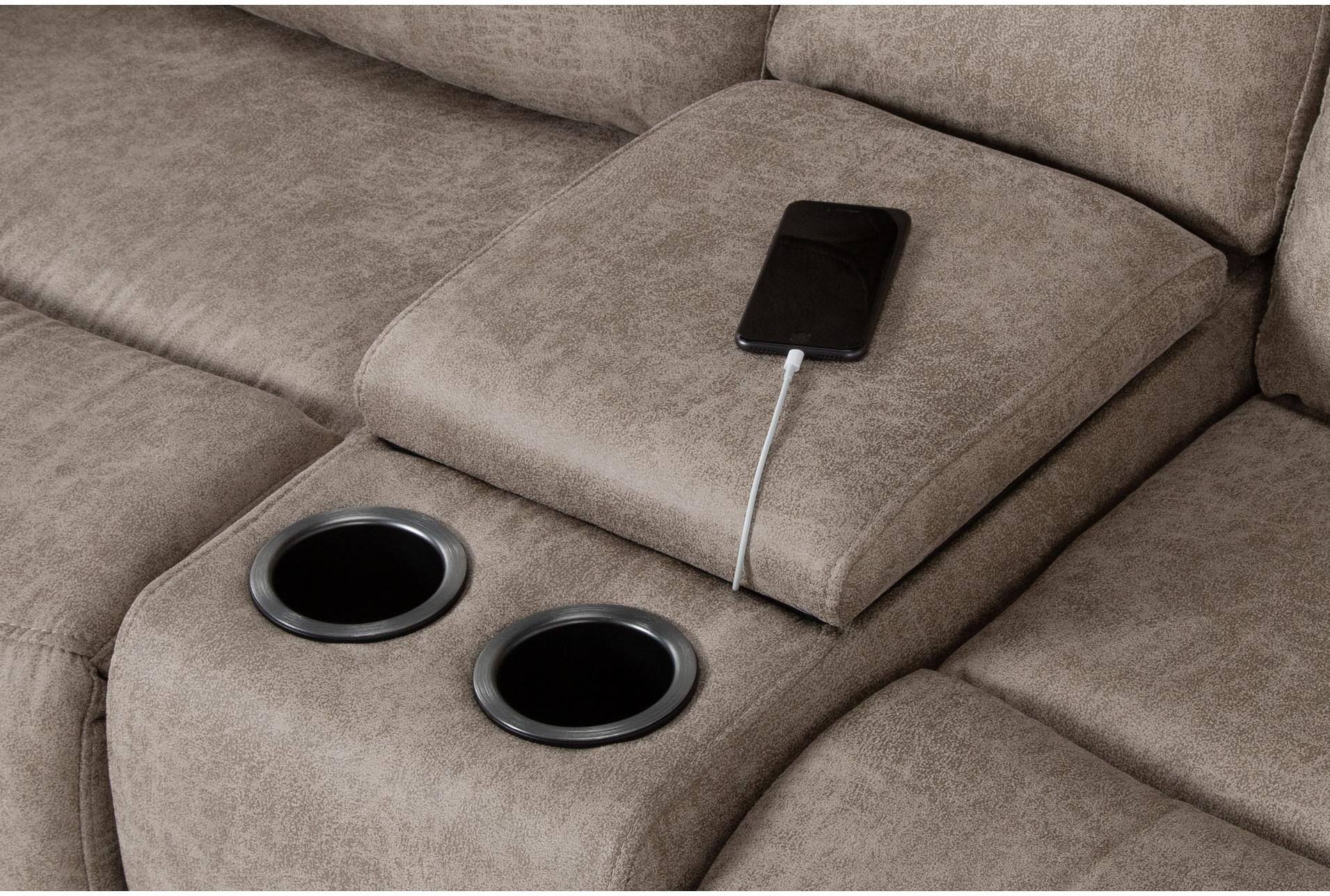 caspian beige 169" 6 piece power reclining modular sofa and console loveseat set with storage cupholders & usb | fabric 14 caspian beige 169" 6 piece power reclining modular sofa and console loveseat set with storage cupholders & usb | fabric