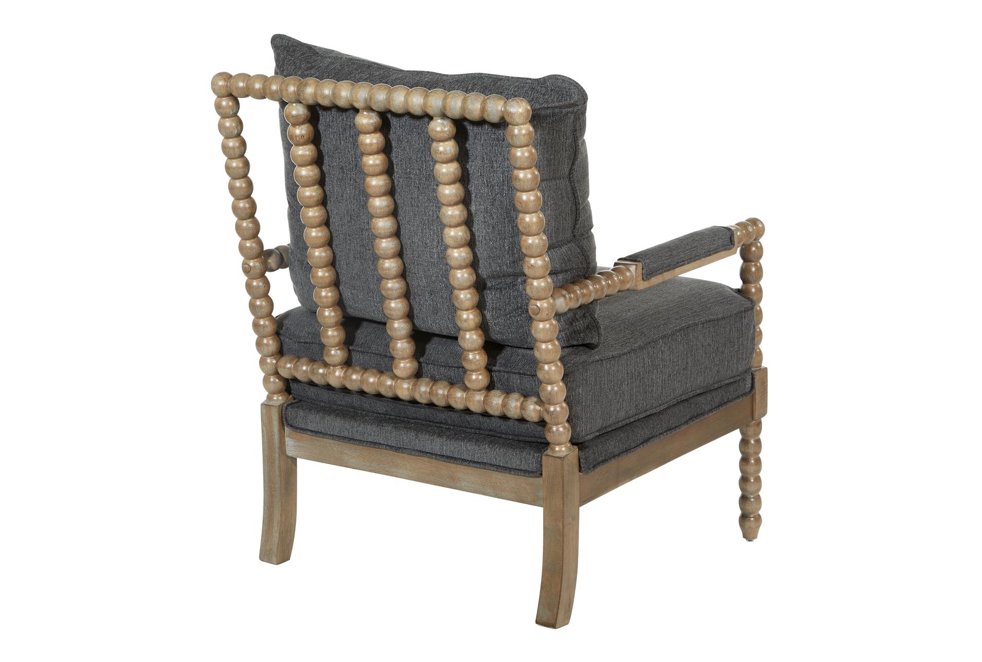 fletcher charcoal grey fabric spindle arm chair with rustic brown finish | lounge | with arms | armchair 6 fletcher charcoal grey fabric spindle arm chair with rustic brown finish | lounge | with arms | armchair