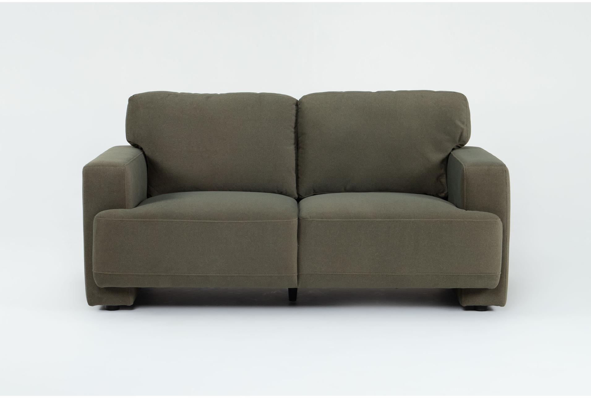 milan green velvet fabric loveseat | track arms 1 milan green velvet fabric loveseat | track arms