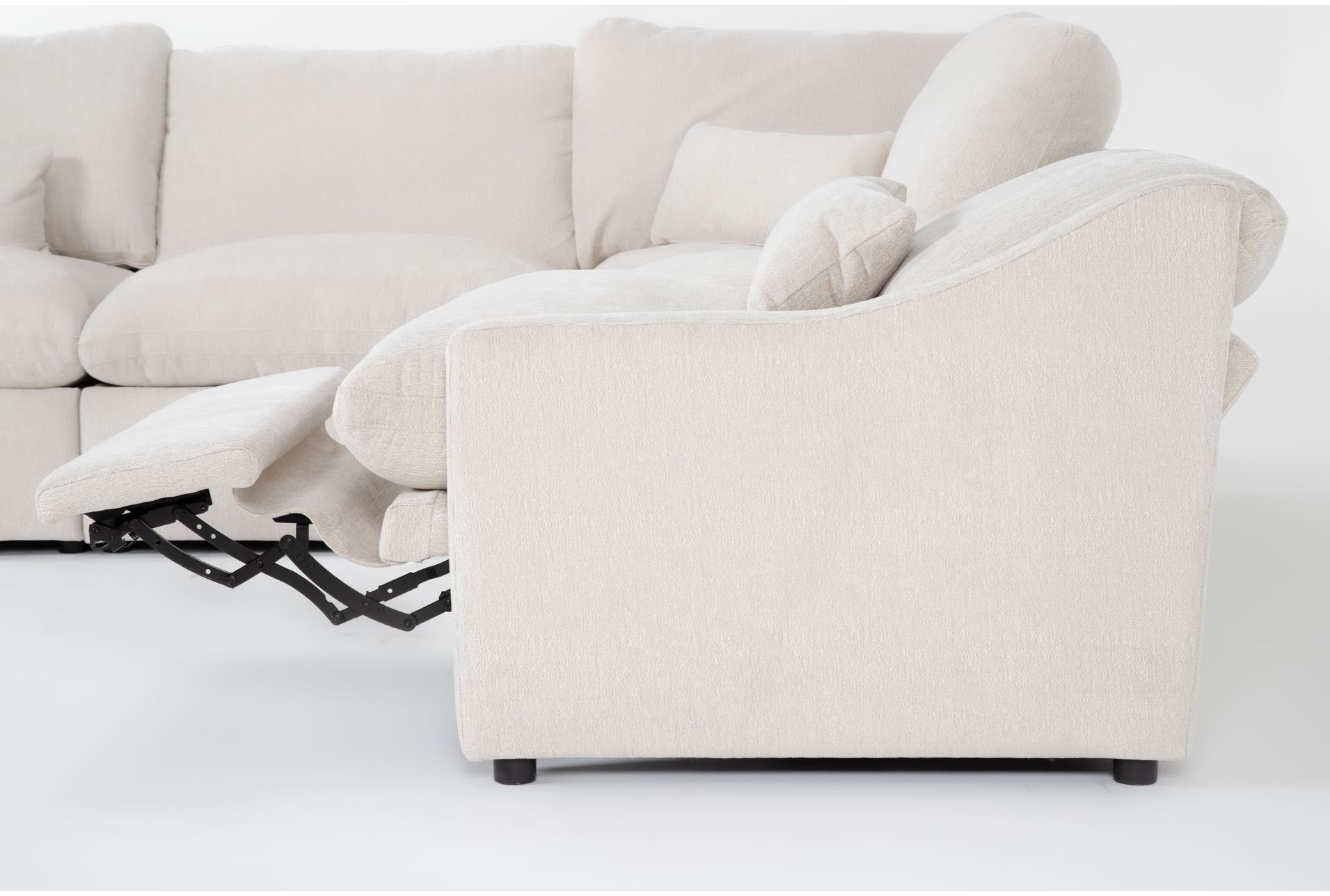 kennedy cream beige ivory 159" 6 piece power reclining l-shaped modular sectional with 3 power recliners & usb | reversible | fabric 11 kennedy cream beige ivory 159" 6 piece power reclining l-shaped modular sectional with 3 power recliners & usb | reversible | fabric