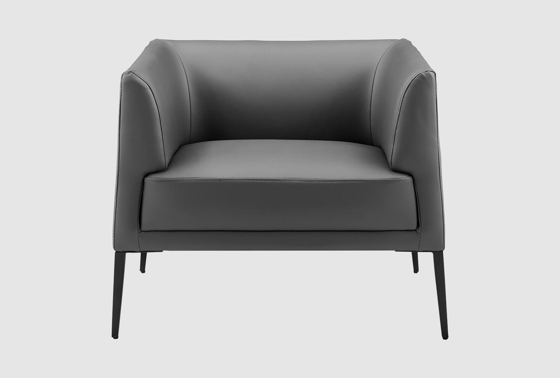 mani grey leather lounge arm chair with matte black legs | solid | armchair | fabric | club | with arms 1 mani grey leather lounge arm chair with matte black legs | solid | armchair | fabric | club | with arms