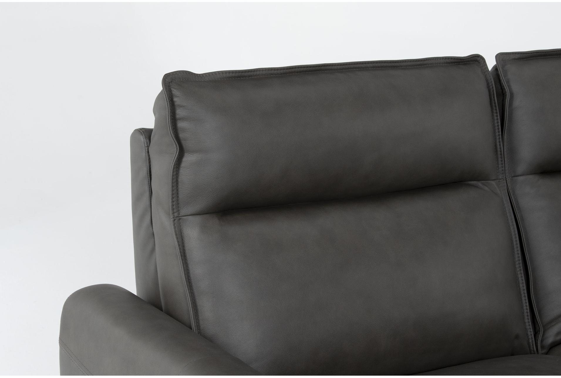 trenton graphite leather 6 piece power reclining l-shaped modular sectional with 2 armless chairs power headrest 12 trenton graphite leather 6 piece power reclining l-shaped modular sectional with 2 armless chairs power headrest