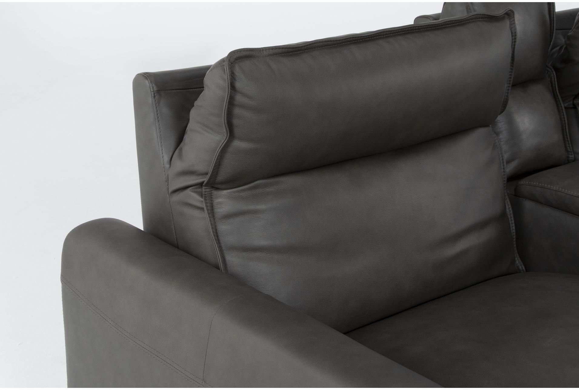 trenton graphite leather 6 piece power reclining l-shaped modular sectional with 2 armless chairs power headrest 13 trenton graphite leather 6 piece power reclining l-shaped modular sectional with 2 armless chairs power headrest