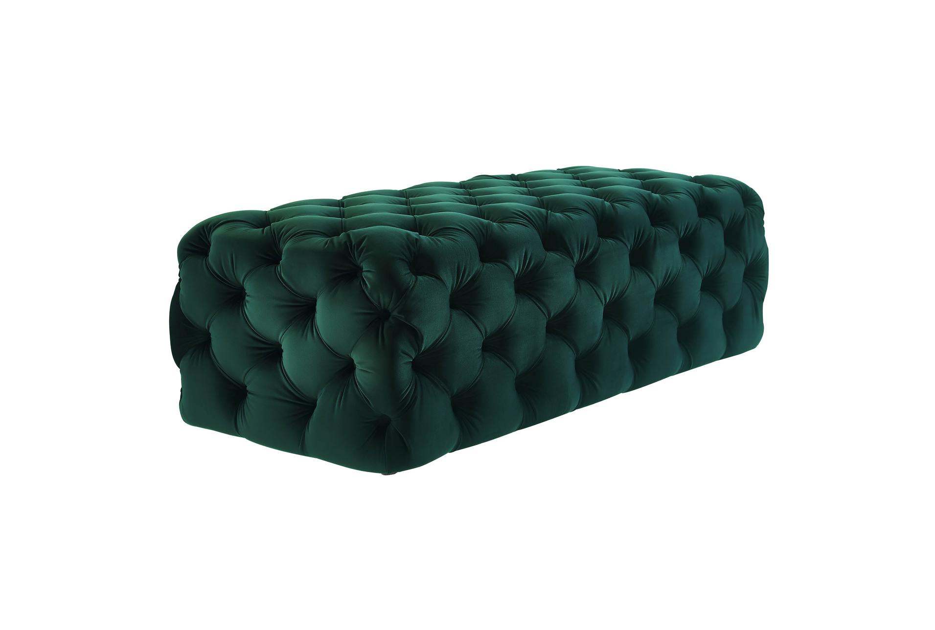 kaylee green velvet fabric wood rectangle ottoman 11 kaylee green velvet fabric wood rectangle ottoman