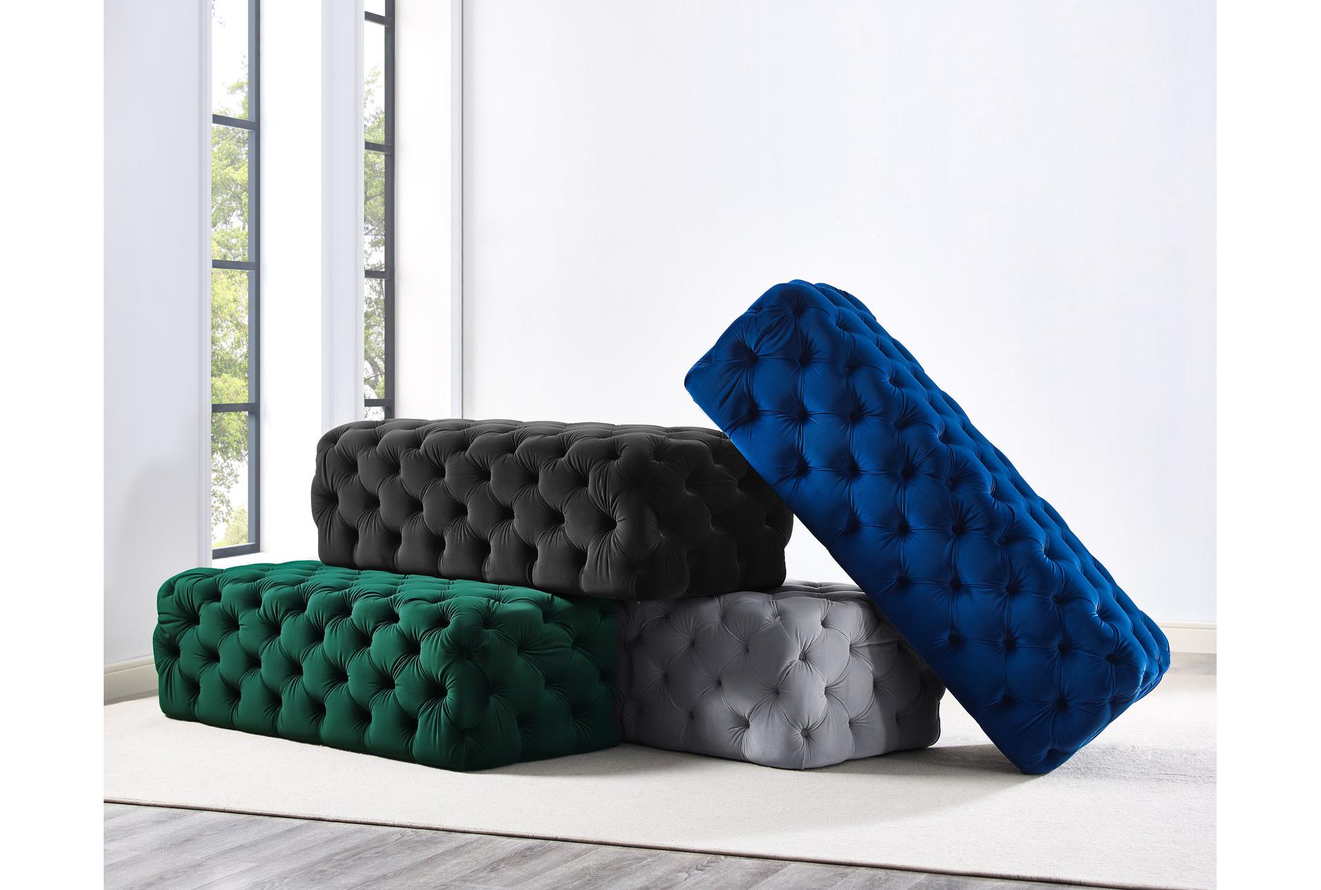 kaylee green velvet fabric wood rectangle ottoman 14 kaylee green velvet fabric wood rectangle ottoman