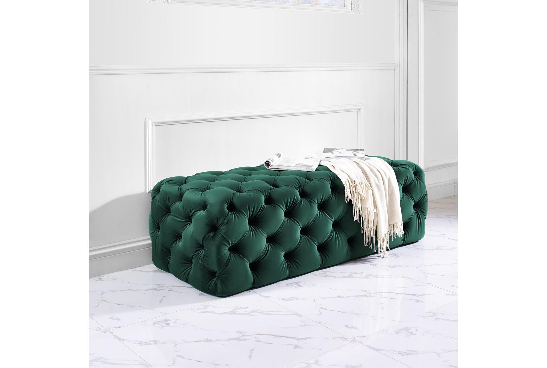 kaylee green velvet fabric wood rectangle ottoman 15 kaylee green velvet fabric wood rectangle ottoman