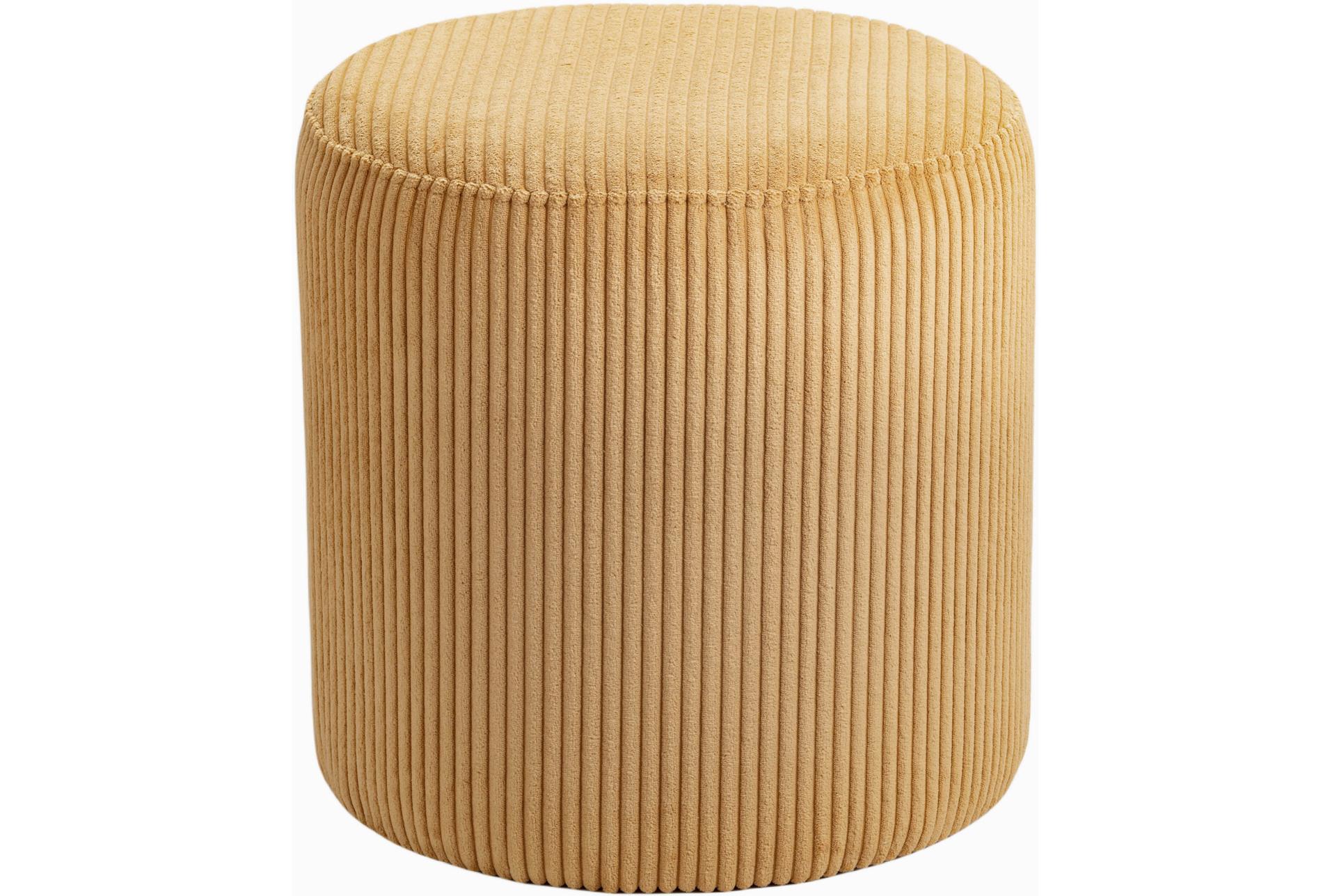 roy yellow round microsuede fabric upholstered ottoman/stool 10 roy yellow round microsuede fabric upholstered ottoman/stool