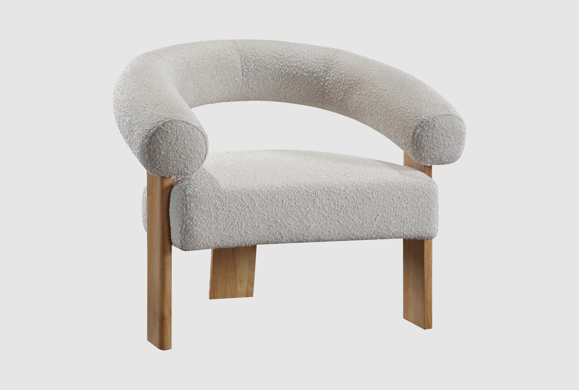 winston cream white boucle fabric accent chair with natural finish 1 winston cream white boucle fabric accent chair with natural finish