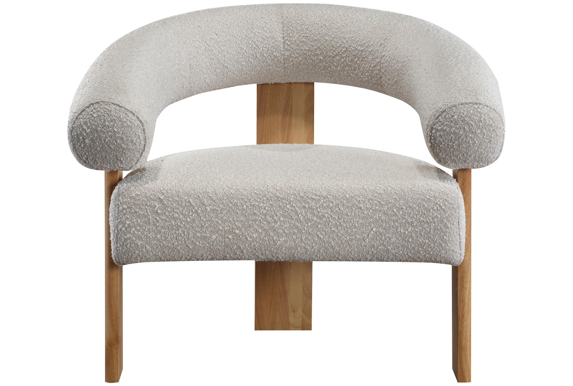 winston cream white boucle fabric accent chair with natural finish 12 winston cream white boucle fabric accent chair with natural finish