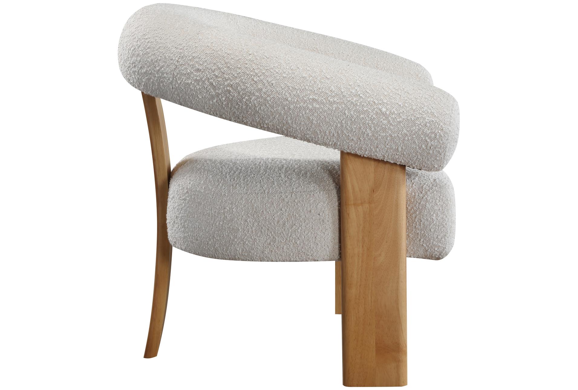 winston cream white boucle fabric accent chair with natural finish 13 winston cream white boucle fabric accent chair with natural finish