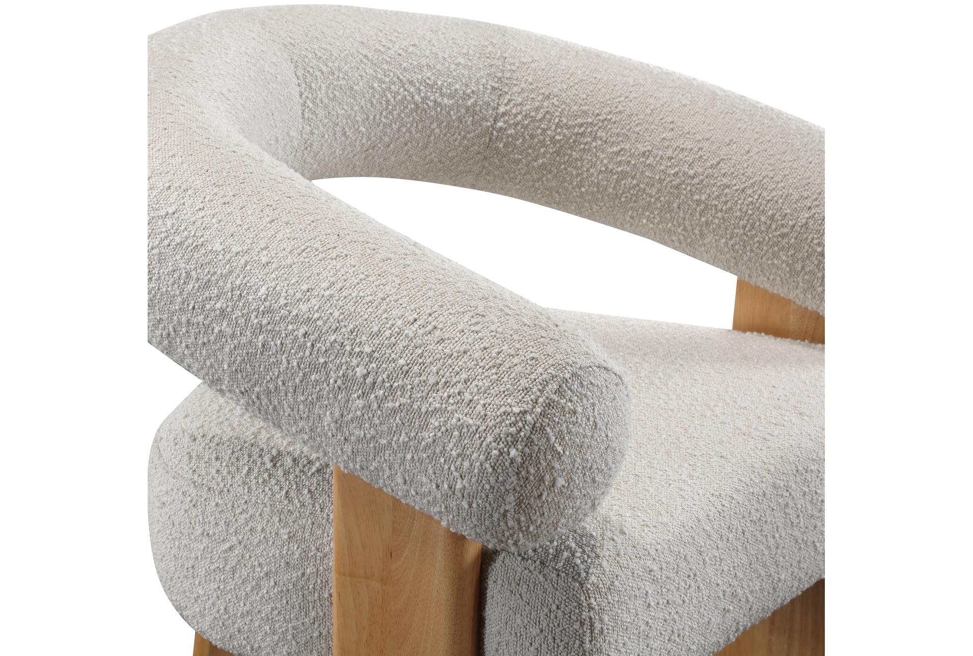 winston cream white boucle fabric accent chair with natural finish 14 winston cream white boucle fabric accent chair with natural finish