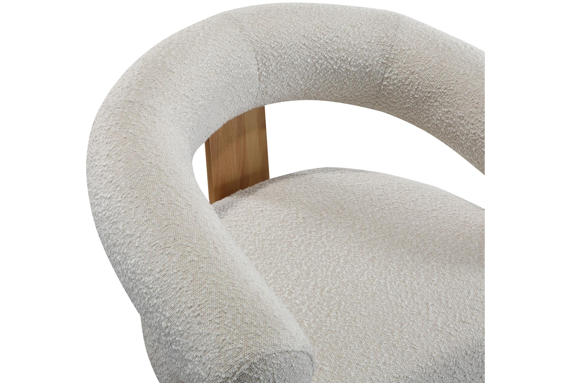 winston cream white boucle fabric accent chair with natural finish 15 winston cream white boucle fabric accent chair with natural finish
