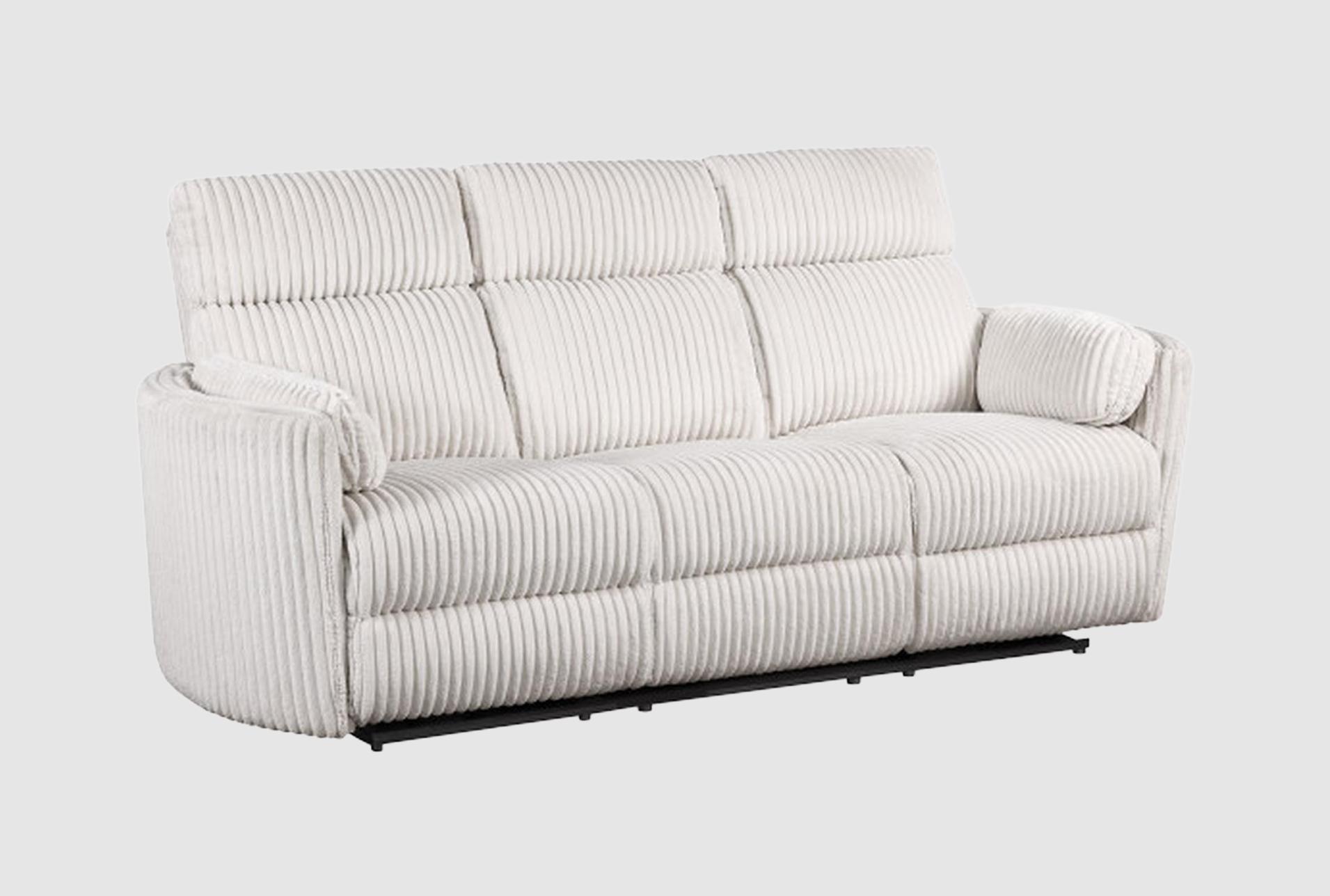 rayna ivory plush channeled 88" power reclining sofa with usb 1 rayna ivory plush channeled 88" power reclining sofa with usb