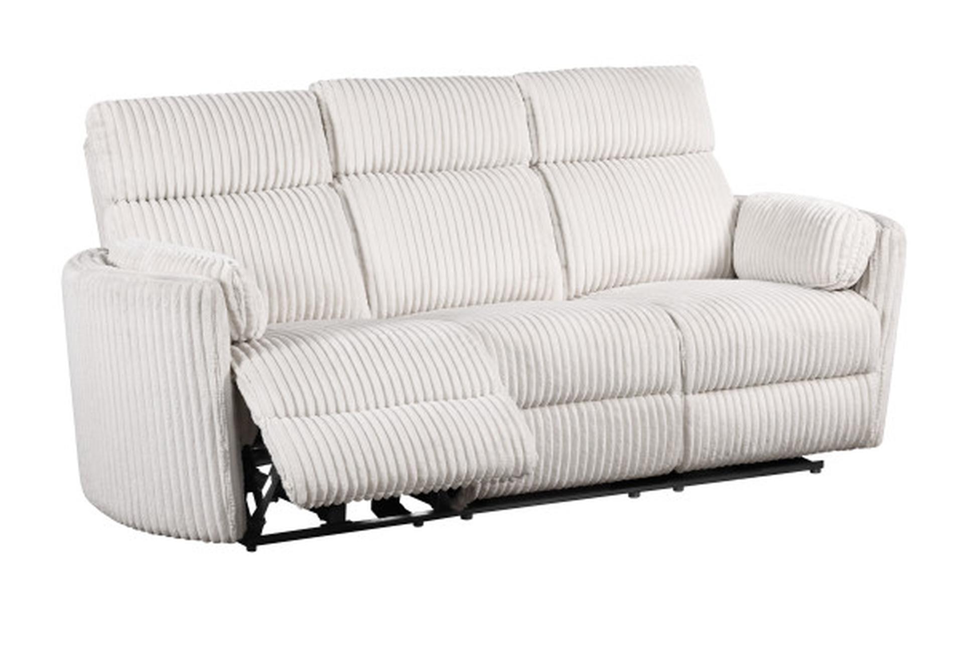 rayna ivory plush channeled 88" power reclining sofa with usb 13 rayna ivory plush channeled 88" power reclining sofa with usb