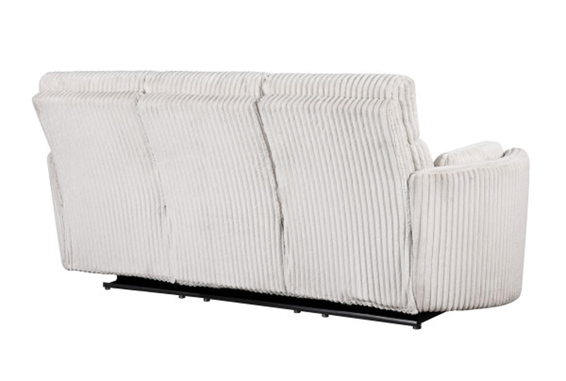 rayna ivory plush channeled 88" power reclining sofa with usb 16 rayna ivory plush channeled 88" power reclining sofa with usb