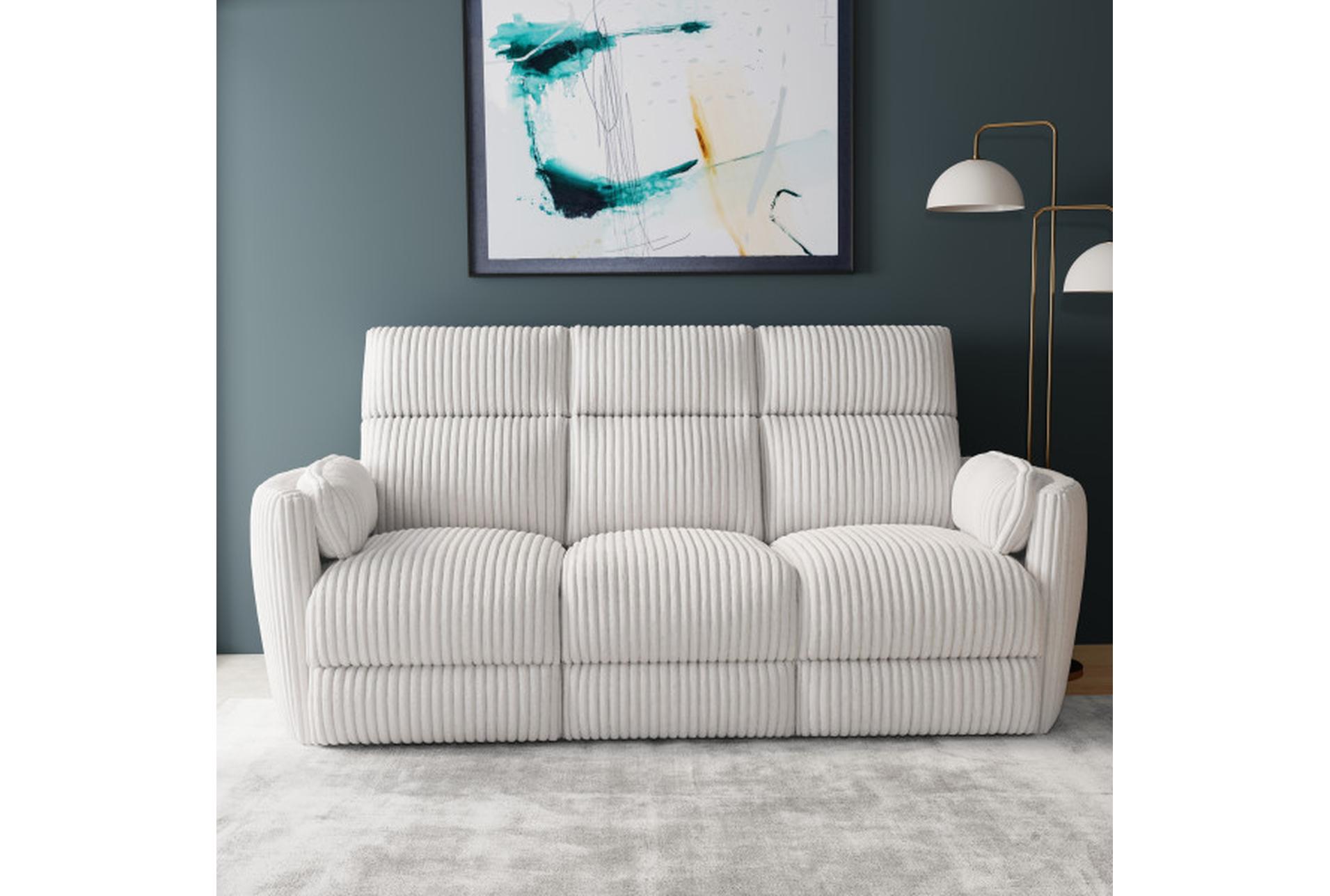 rayna ivory plush channeled 88" power reclining sofa with usb 18 rayna ivory plush channeled 88" power reclining sofa with usb