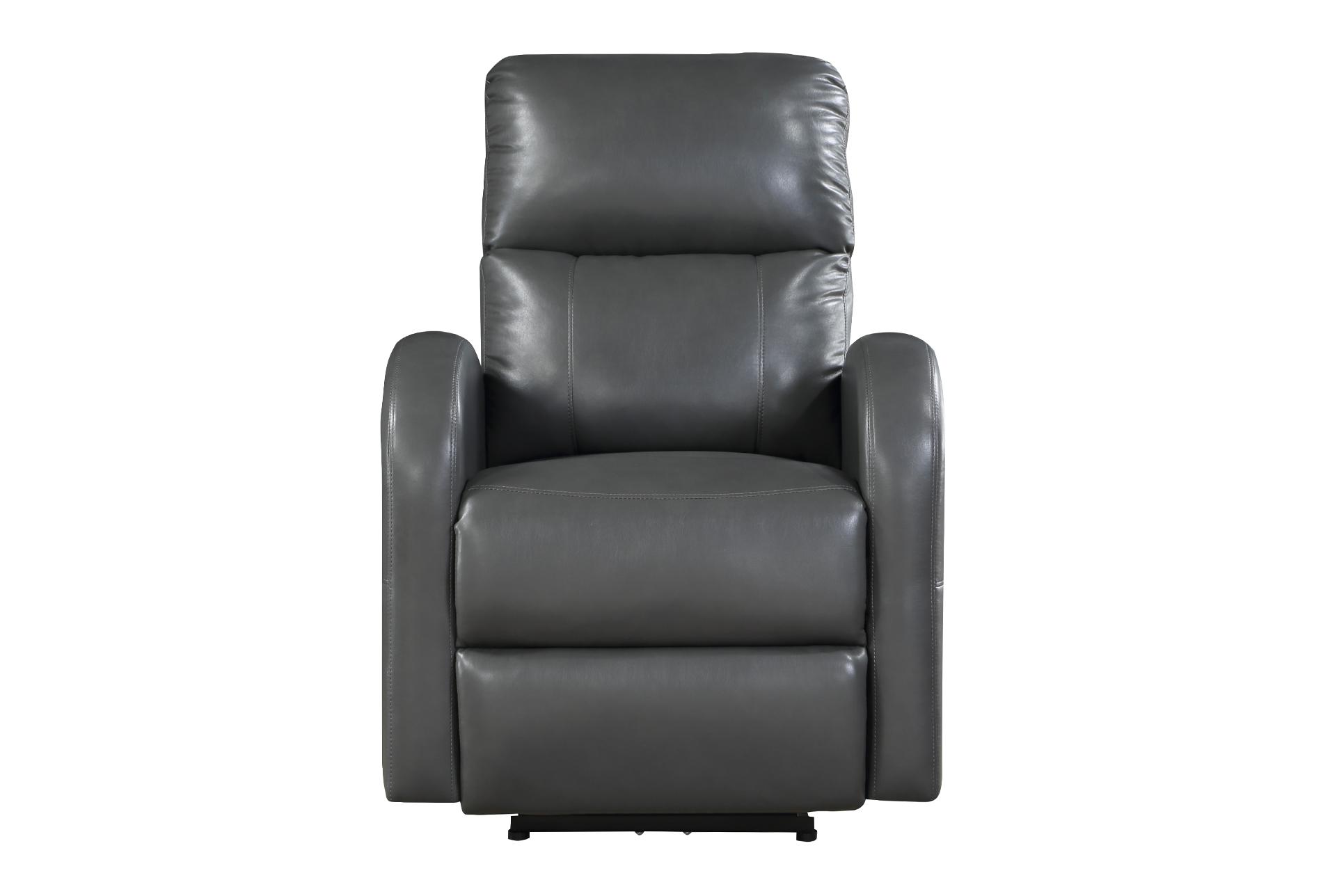 carlos 30" grey faux leather power recliner 10 carlos 30" grey faux leather power recliner