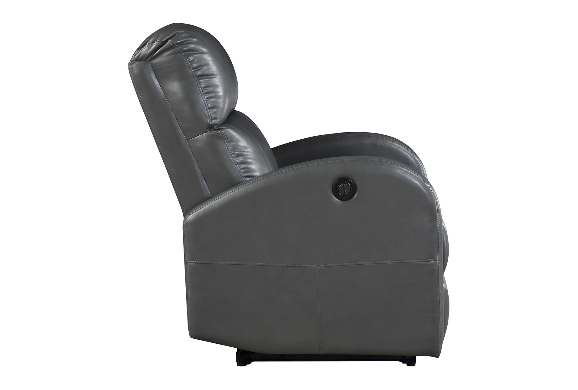 carlos 30" grey faux leather power recliner 11 carlos 30" grey faux leather power recliner
