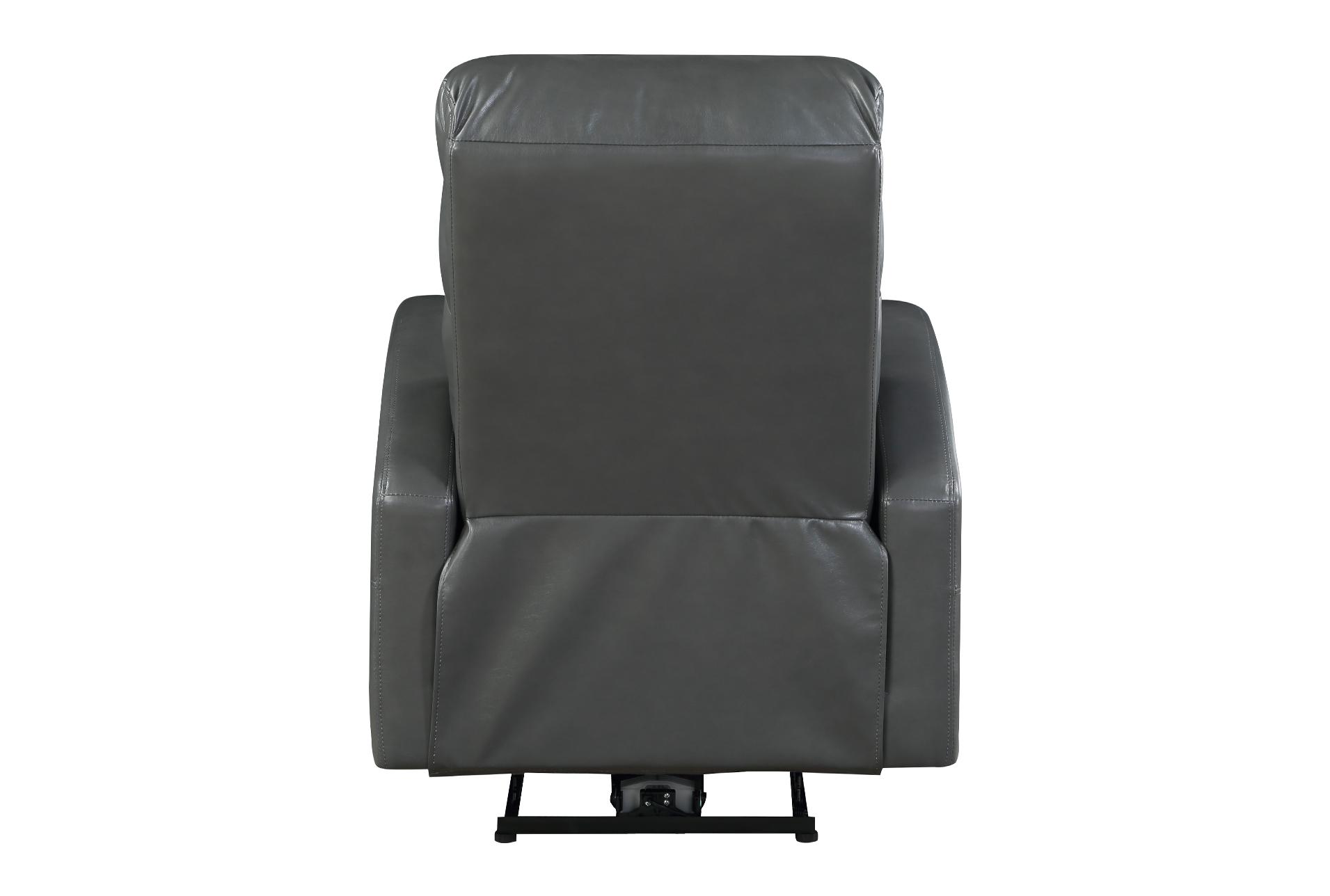 carlos 30" grey faux leather power recliner 15 carlos 30" grey faux leather power recliner