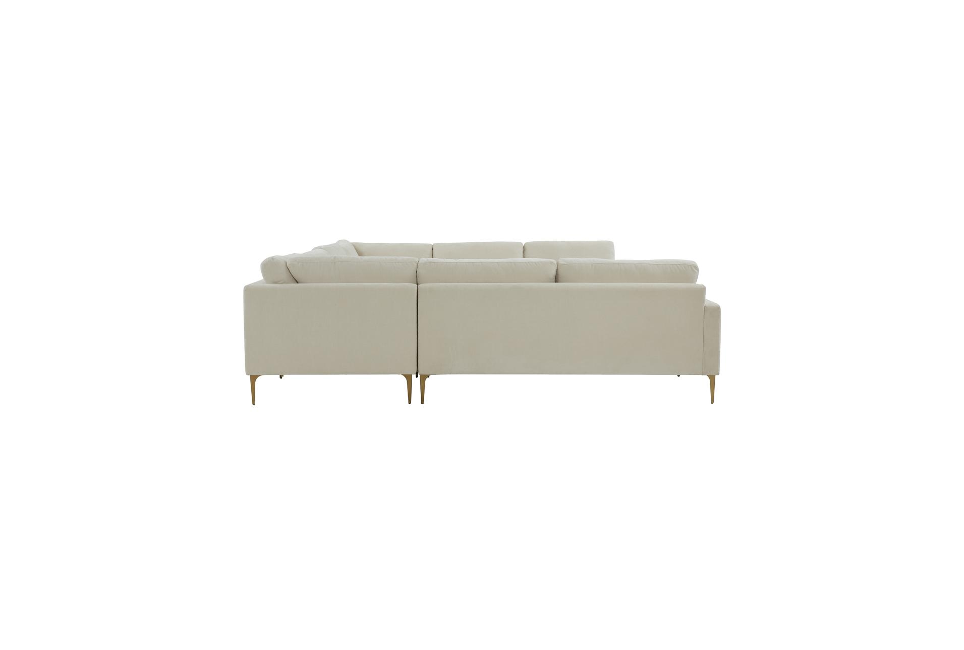 serena cream white beige velvet fabric u-u-shaped sectional | symmetrical 9 serena cream white beige velvet fabric u-u-shaped sectional | symmetrical