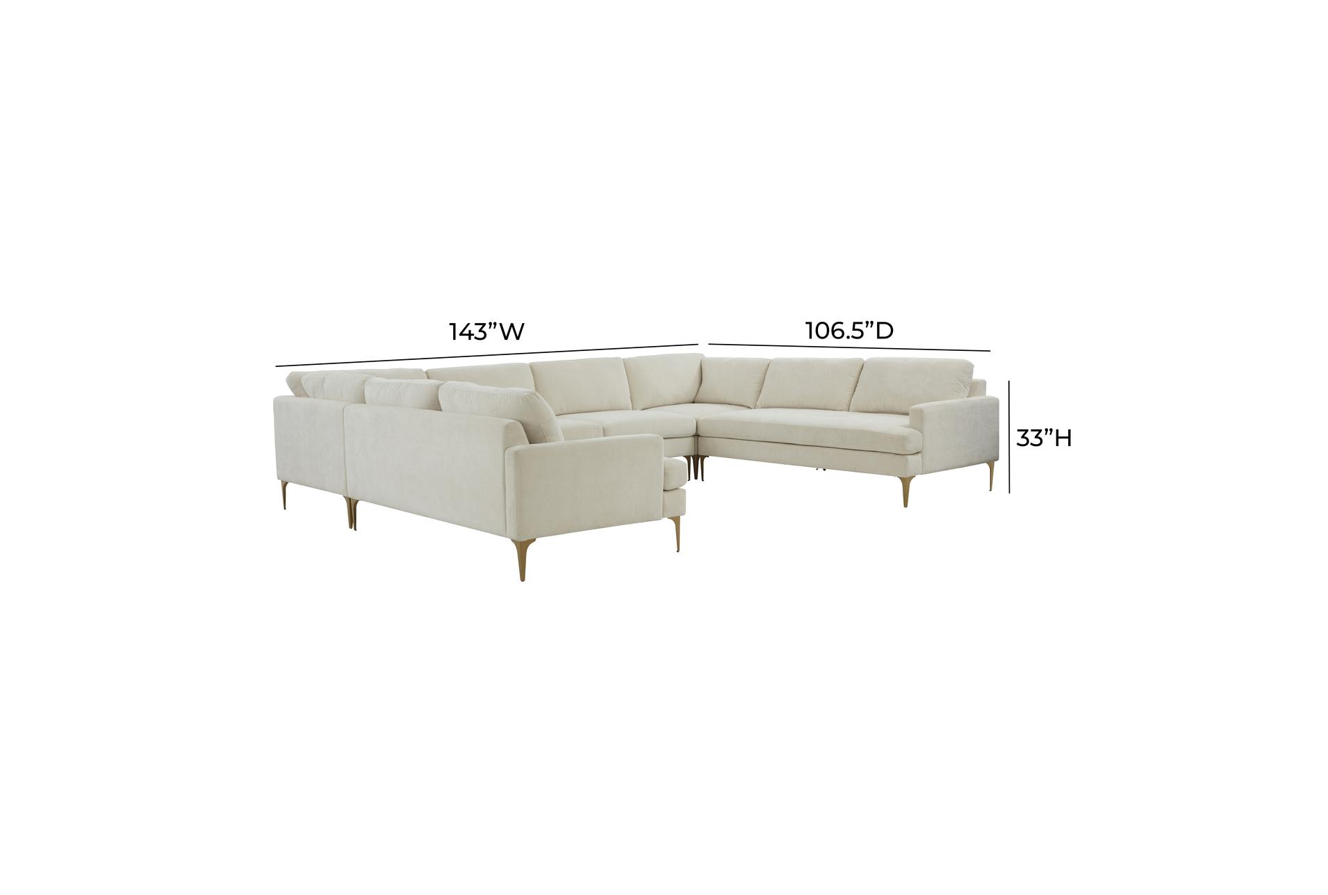 serena cream white beige velvet fabric u-u-shaped sectional | symmetrical 10 serena cream white beige velvet fabric u-u-shaped sectional | symmetrical