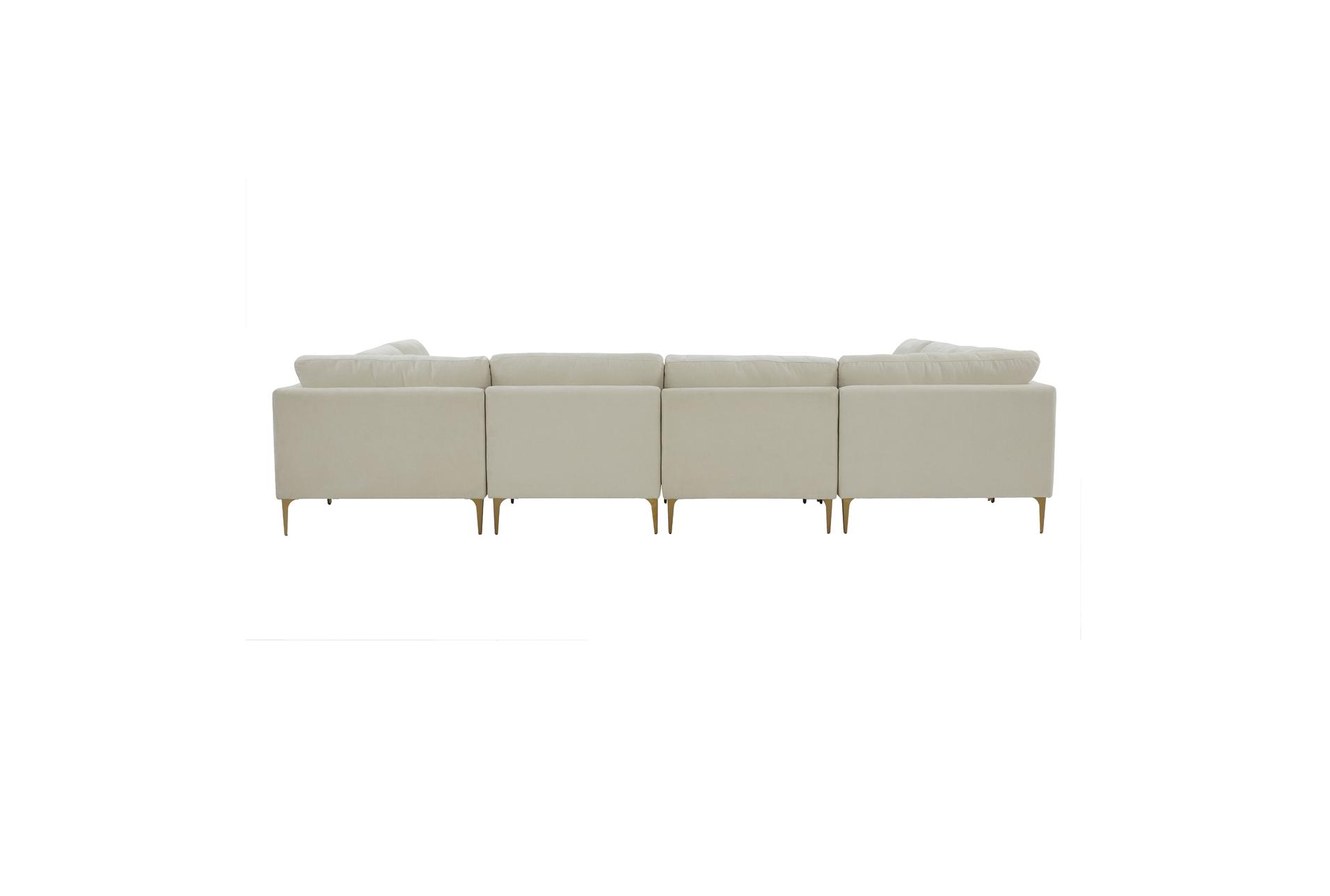 serena cream white beige velvet fabric u-u-shaped sectional | symmetrical 11 serena cream white beige velvet fabric u-u-shaped sectional | symmetrical