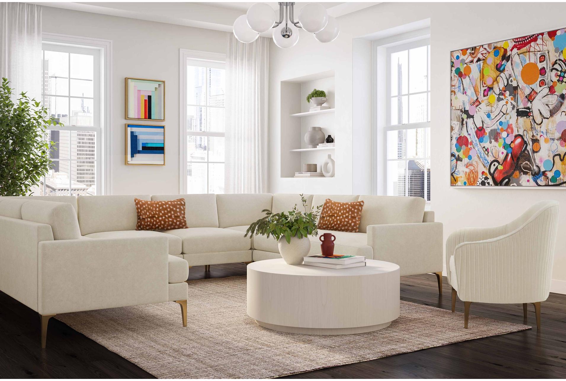 serena cream white beige velvet fabric u-u-shaped sectional | symmetrical 12 serena cream white beige velvet fabric u-u-shaped sectional | symmetrical
