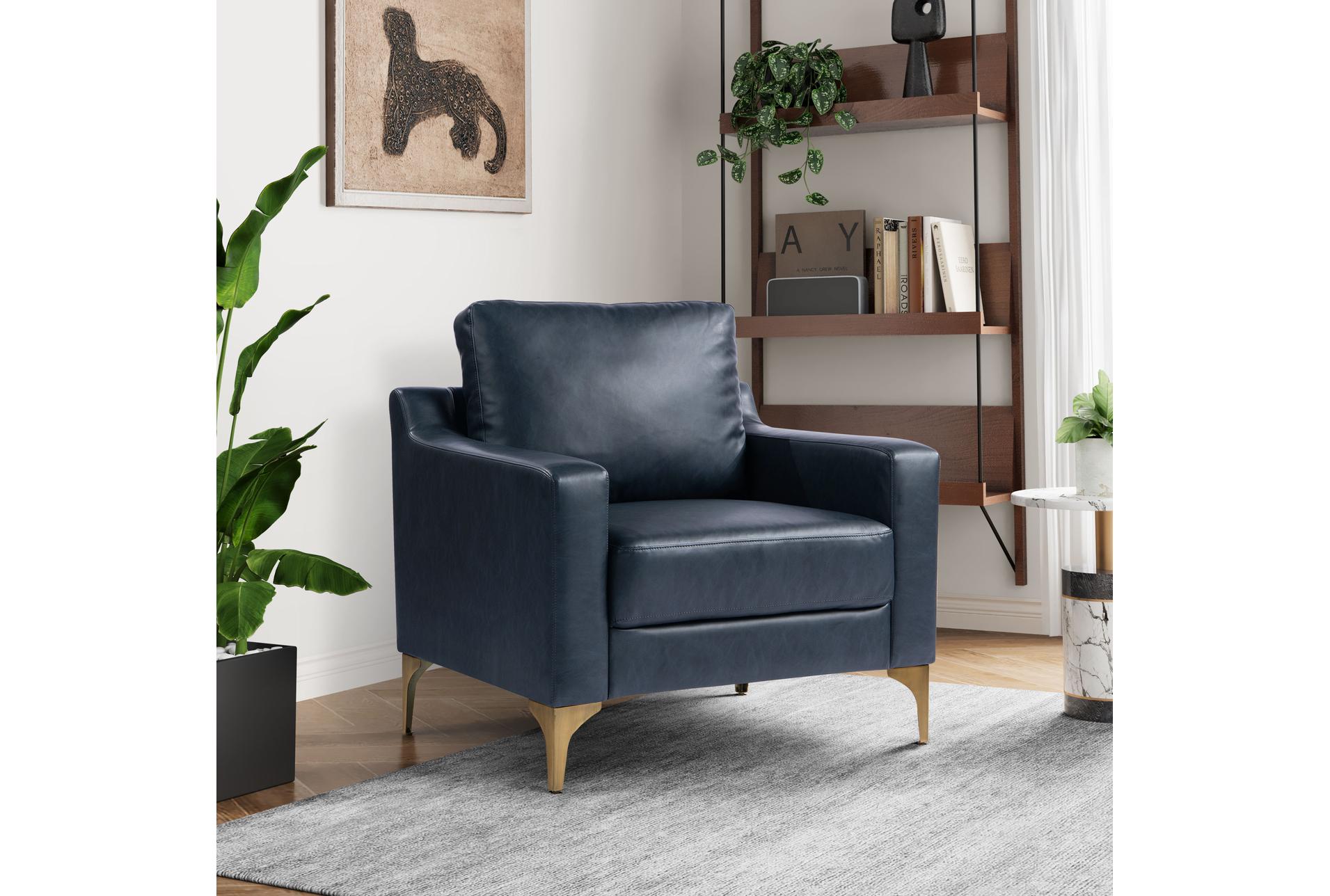 fletcher navy blue faux leather arm chair | club | polyurethane | solid | with arms 21 fletcher navy blue faux leather arm chair | club | polyurethane | solid | with arms