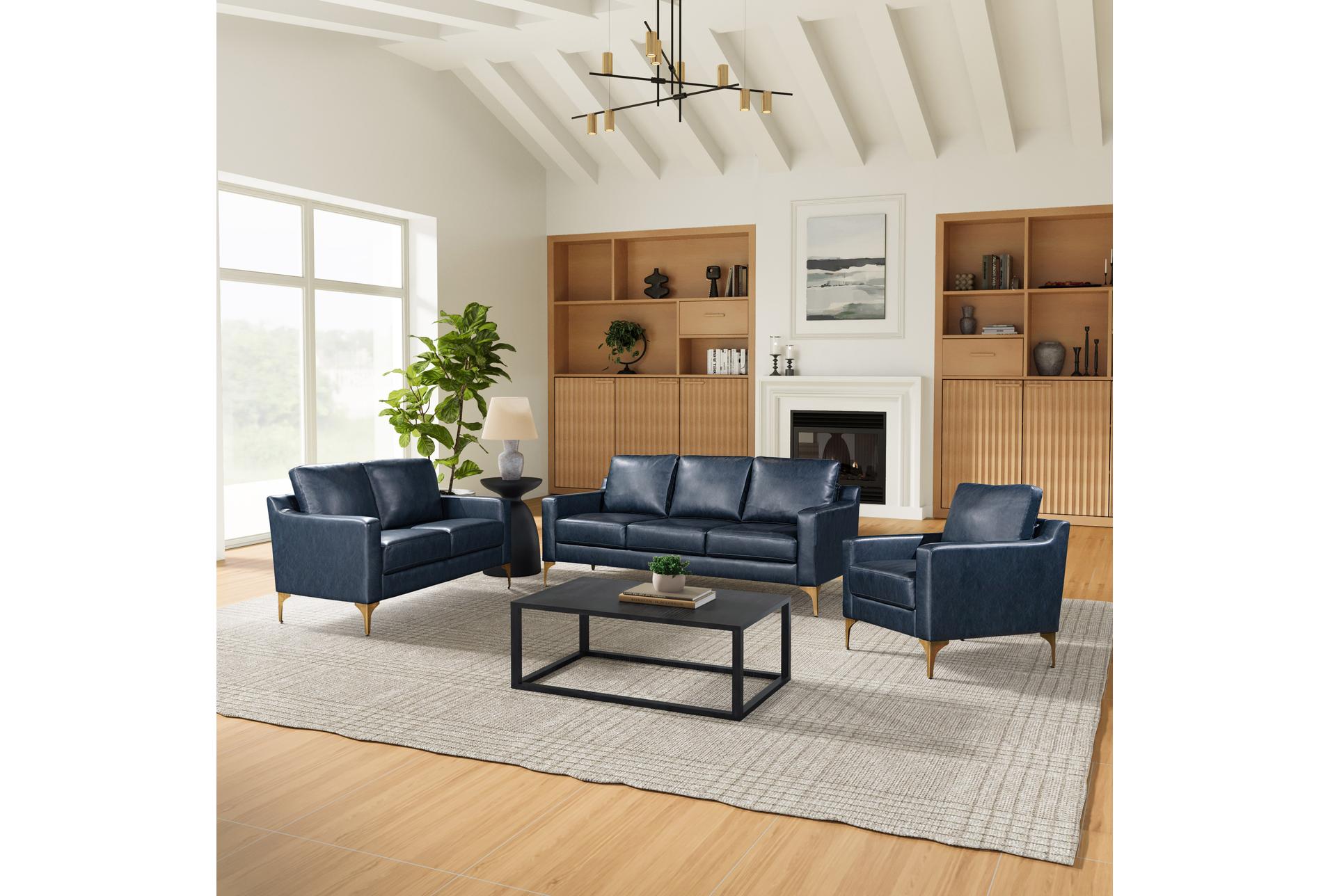 fletcher navy blue faux leather arm chair | club | polyurethane | solid | with arms 22 fletcher navy blue faux leather arm chair | club | polyurethane | solid | with arms