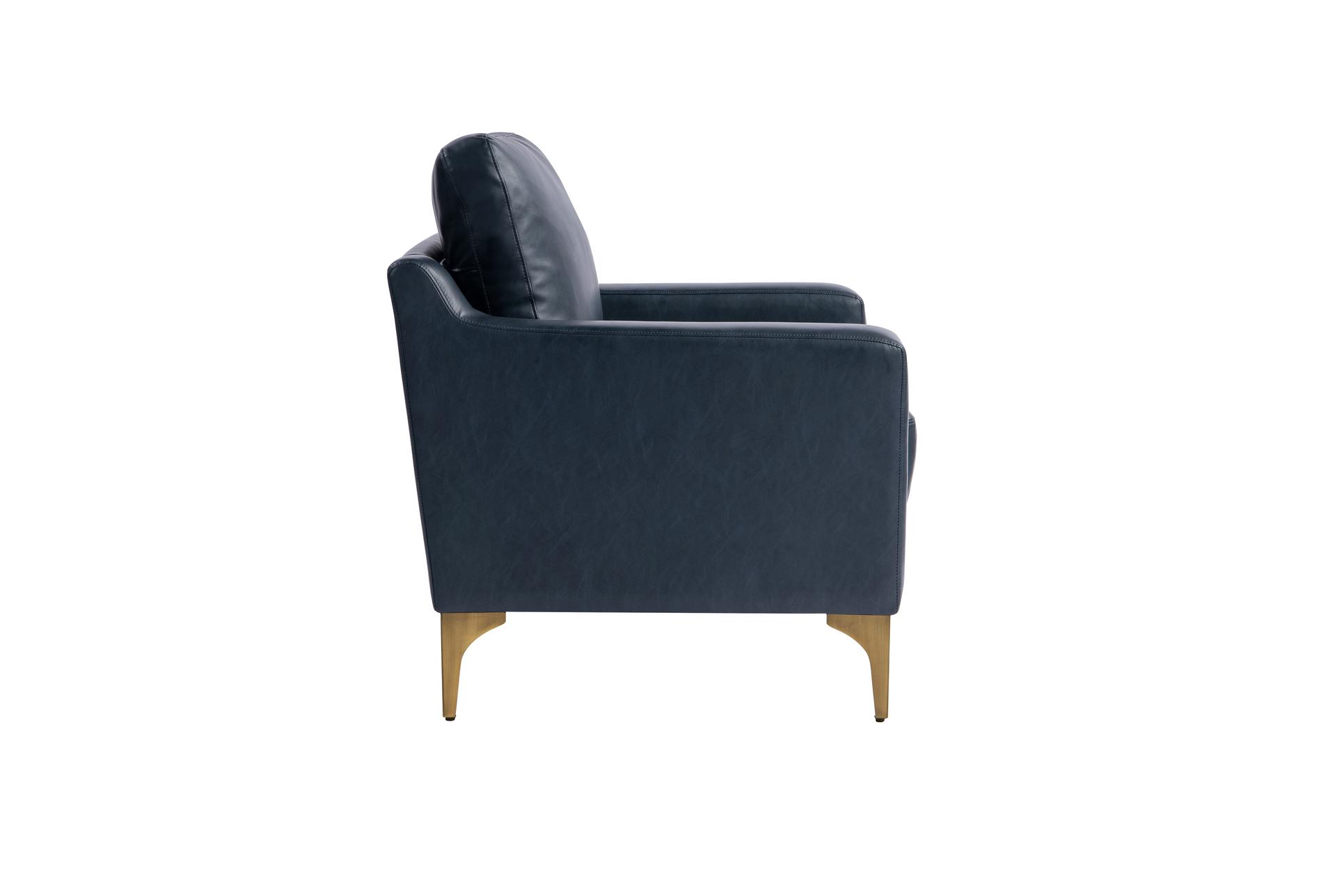 fletcher navy blue faux leather arm chair | club | polyurethane | solid | with arms 14 fletcher navy blue faux leather arm chair | club | polyurethane | solid | with arms