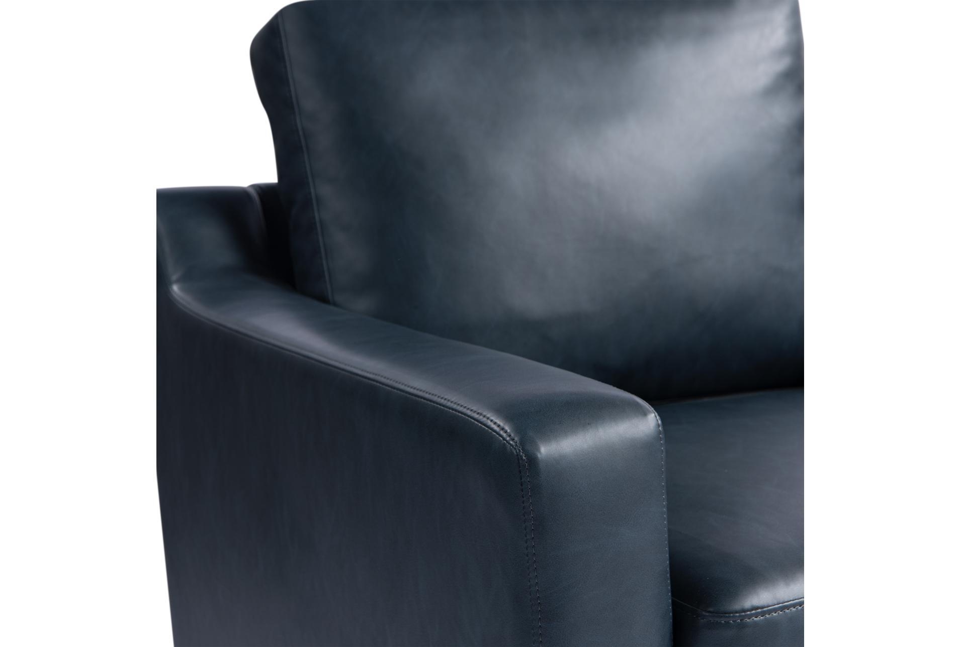 fletcher navy blue faux leather arm chair | club | polyurethane | solid | with arms 15 fletcher navy blue faux leather arm chair | club | polyurethane | solid | with arms