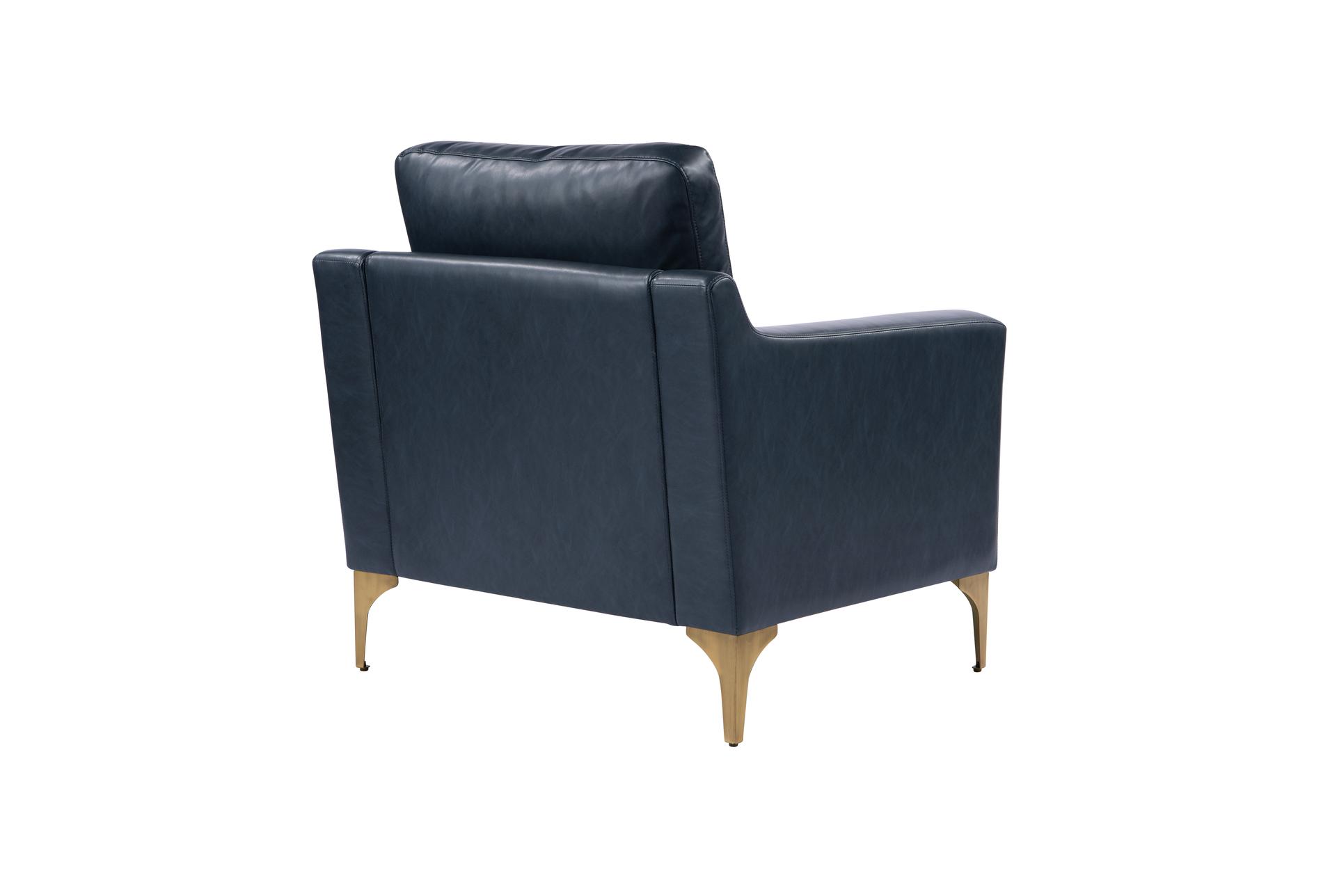 fletcher navy blue faux leather arm chair | club | polyurethane | solid | with arms 19 fletcher navy blue faux leather arm chair | club | polyurethane | solid | with arms