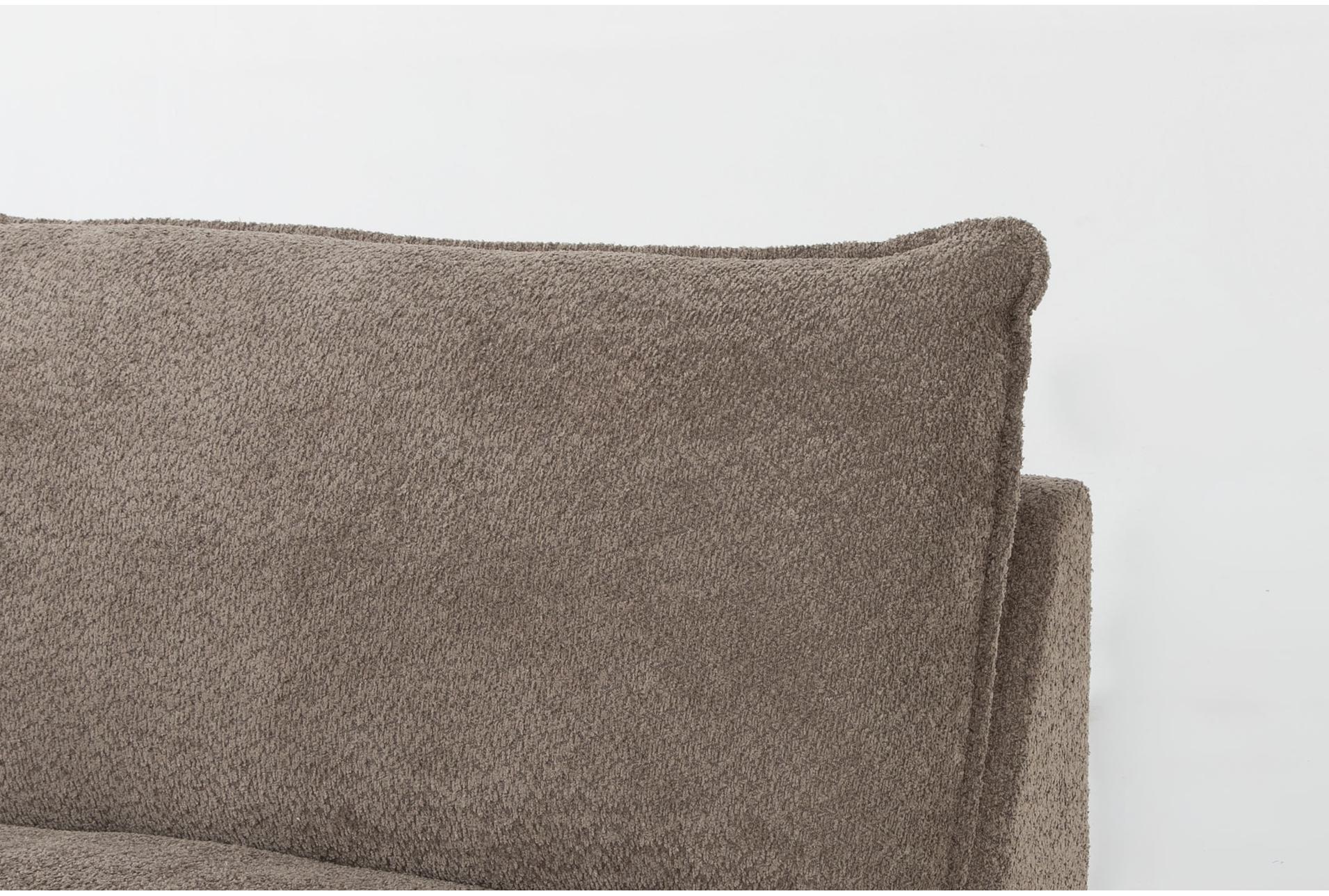 ruby mink brown boucle fabric modular 2 piece apartment sofa | loose reversible back 12 ruby mink brown boucle fabric modular 2 piece apartment sofa | loose reversible back