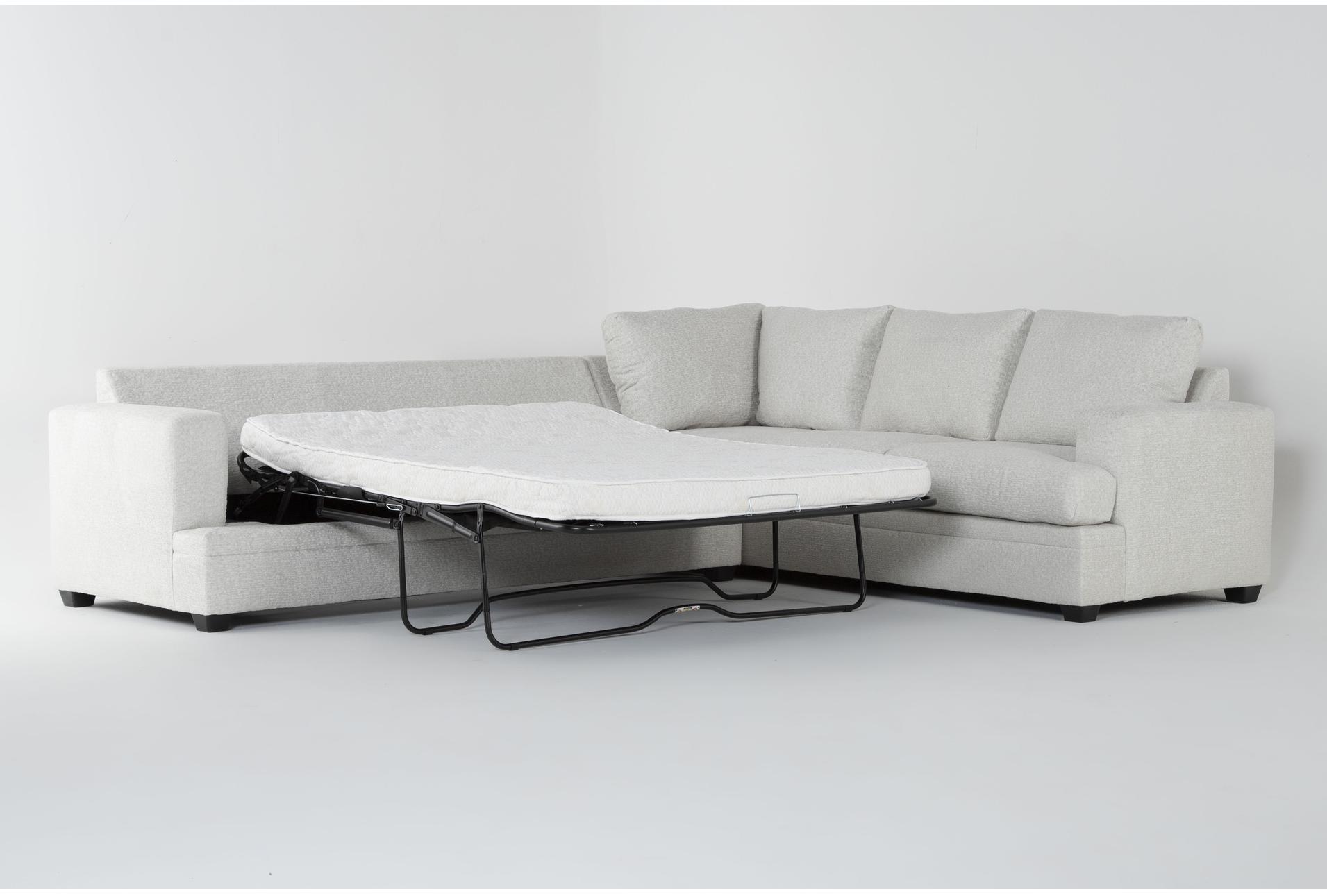 zoeller sand beige fabric 127" 2 piece l-shaped sectional with left arm facing queen sleeper sofa bed with memory foam mattress 7 zoeller sand beige fabric 127" 2 piece l-shaped sectional with left arm facing queen sleeper sofa bed with memory foam mattress