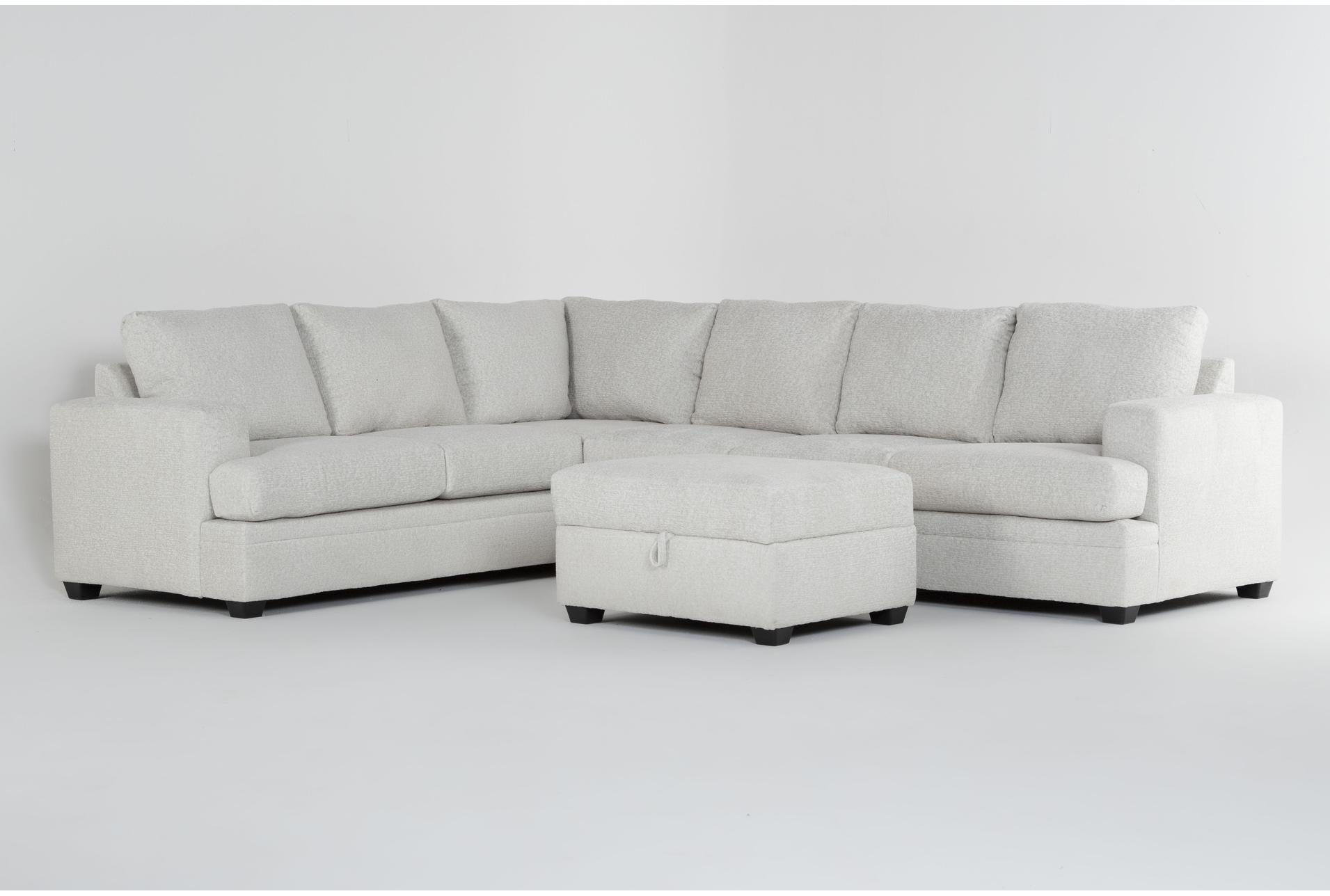 zoeller sand beige fabric 127" 2 piece l-shaped sectional with right arm facing queen sleeper sofa bed with memory foam mattress & ottoman 1 zoeller sand beige fabric 127" 2 piece l-shaped sectional with right arm facing queen sleeper sofa bed with memory foam mattress & ottoman