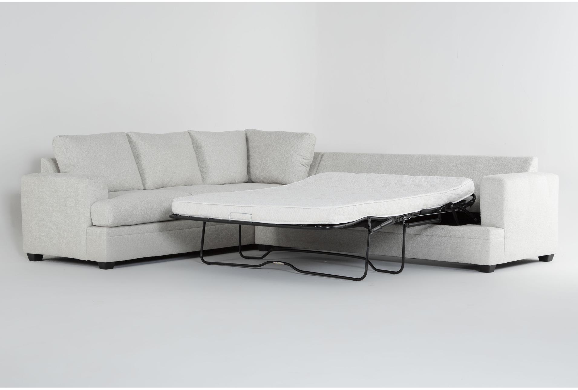 zoeller sand beige fabric 127" 2 piece l-shaped sectional with right arm facing queen sleeper sofa bed with memory foam mattress & ottoman 7 zoeller sand beige fabric 127" 2 piece l-shaped sectional with right arm facing queen sleeper sofa bed with memory foam mattress & ottoman