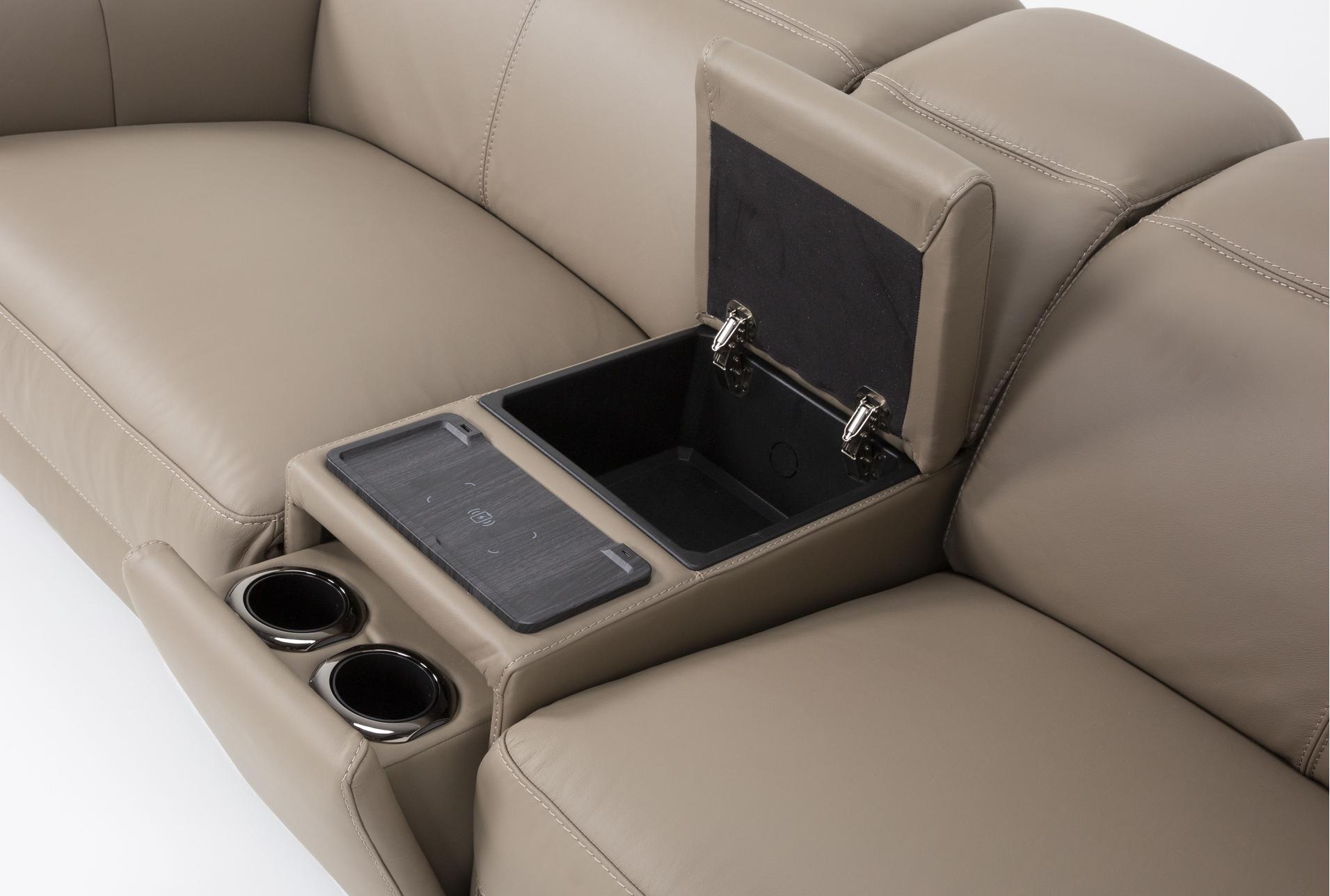 cullen taupe beige leather 91" 3 piece power zero gravity reclining modular console loveseat with power headrest storage hidden cupholders wireless charging & usb 34 cullen taupe beige leather 91" 3 piece power zero gravity reclining modular console loveseat with power headrest storage hidden cupholders wireless charging & usb
