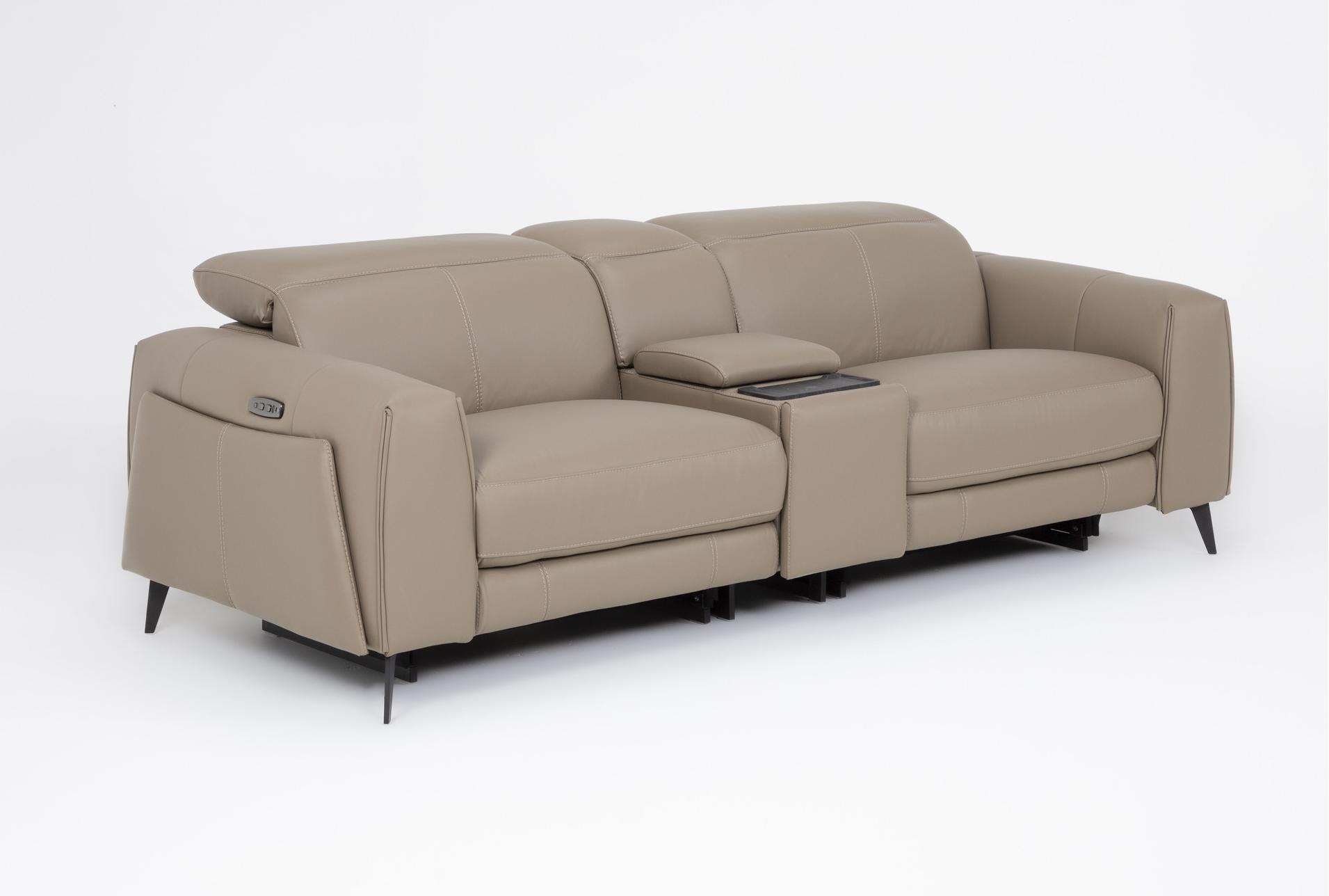 cullen taupe beige leather 91" 3 piece power zero gravity reclining modular console loveseat with power headrest storage hidden cupholders wireless charging & usb 23 cullen taupe beige leather 91" 3 piece power zero gravity reclining modular console loveseat with power headrest storage hidden cupholders wireless charging & usb