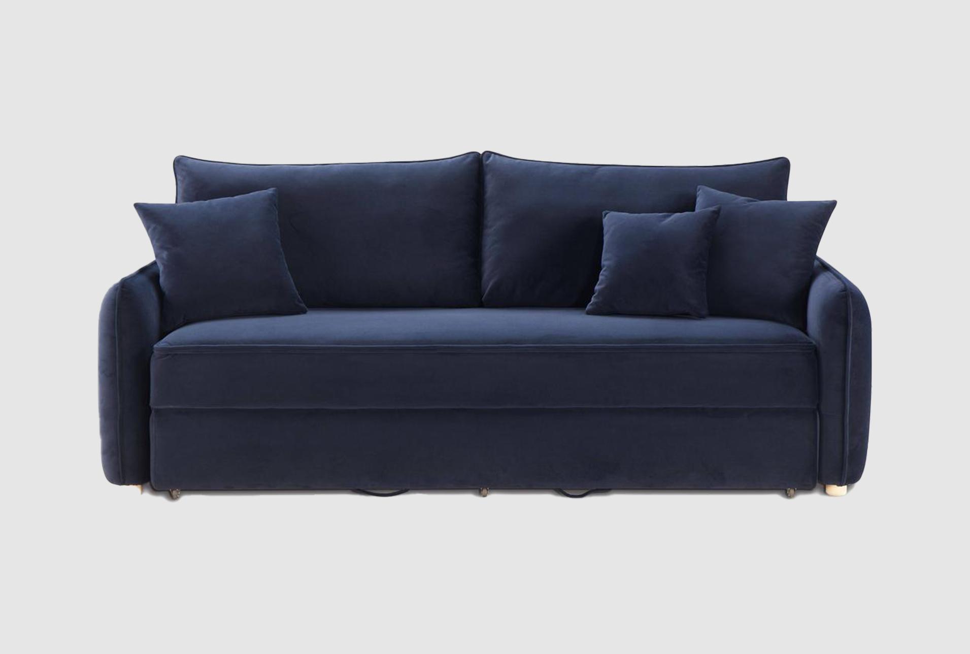 deana navy blue 88" tufted velvet fabric convertible futon sleeper sofa bed 1 deana navy blue 88" tufted velvet fabric convertible futon sleeper sofa bed