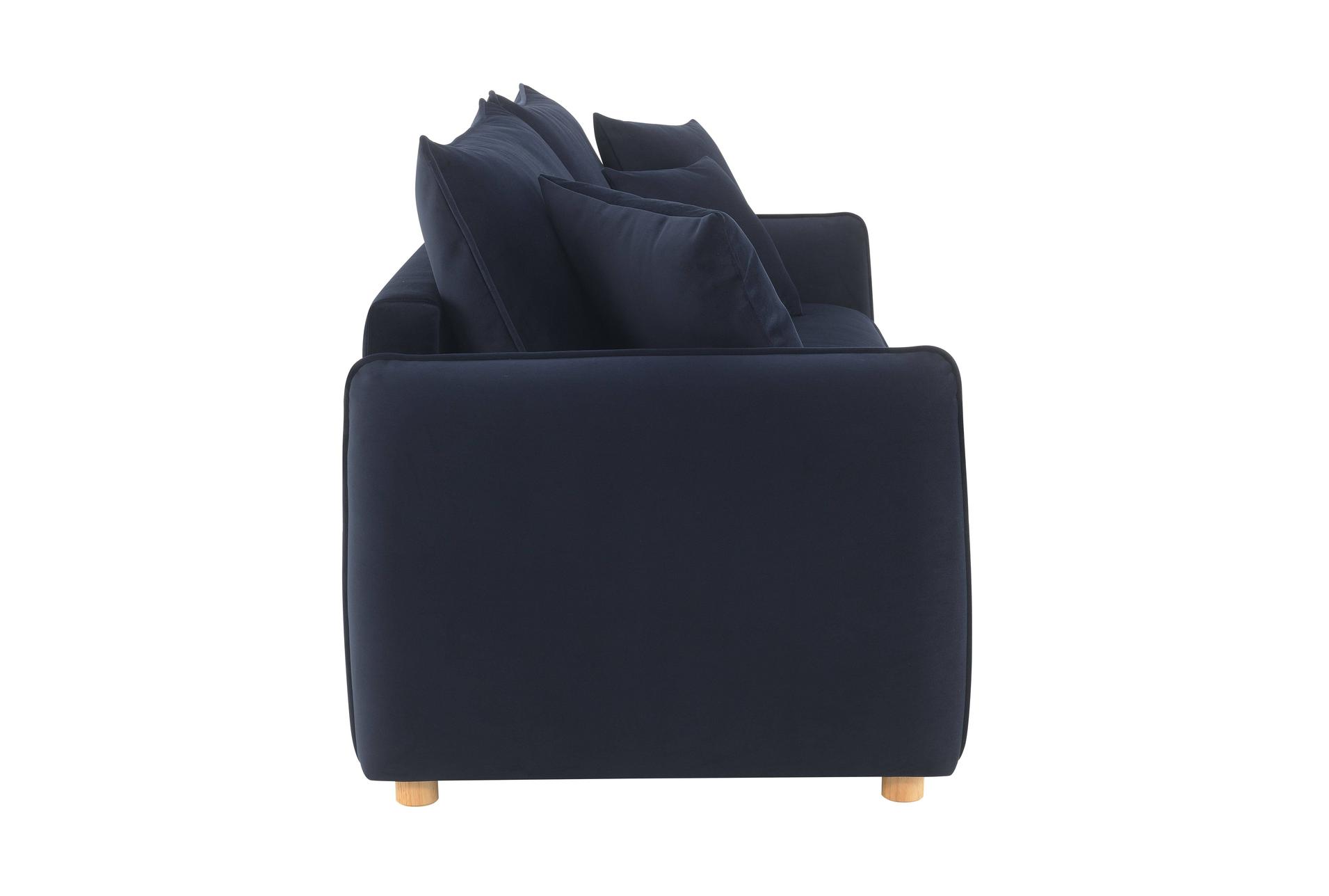 deana navy blue 88" tufted velvet fabric convertible futon sleeper sofa bed 11 deana navy blue 88" tufted velvet fabric convertible futon sleeper sofa bed